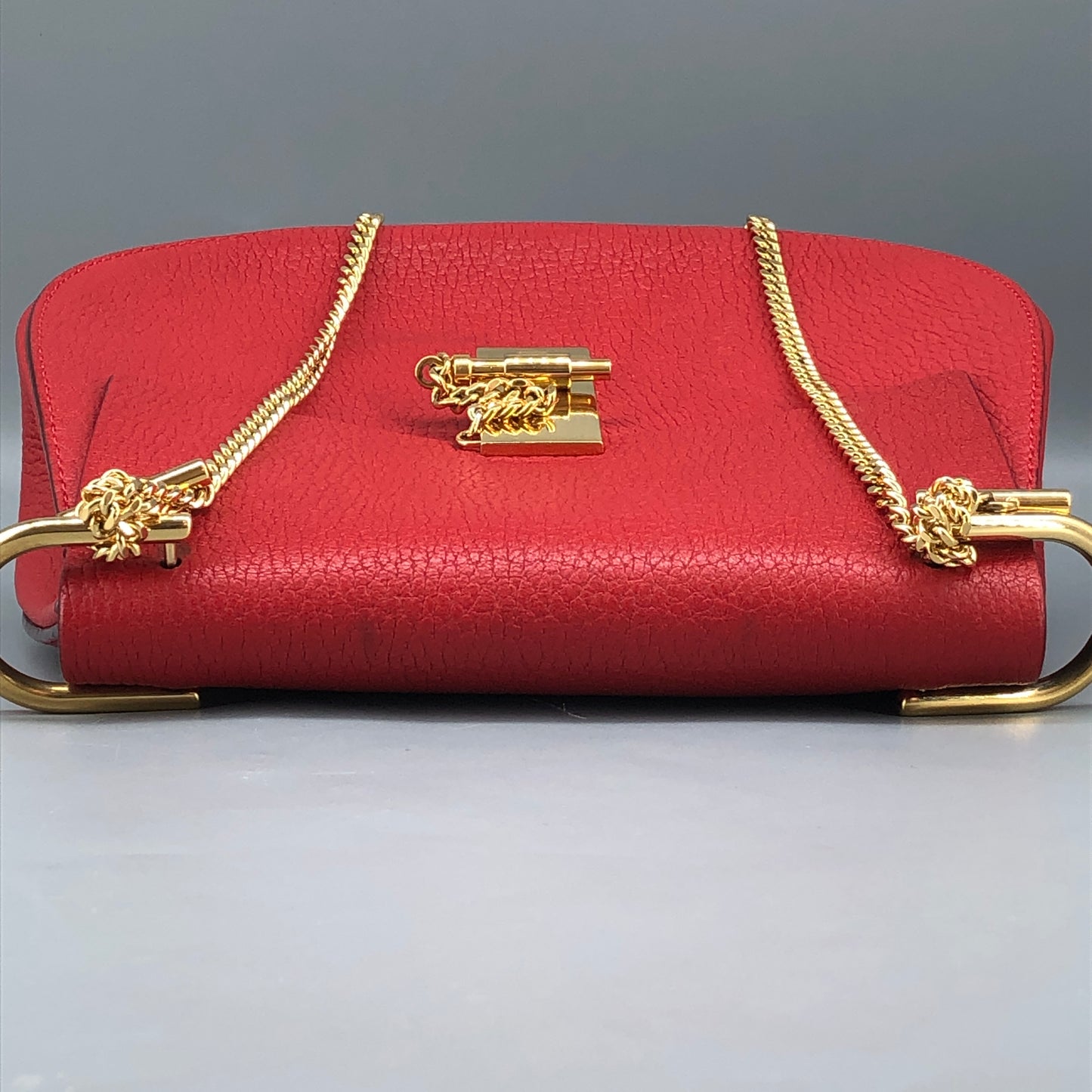 Chloe Drew Medium Leather Crossbody Bag Red