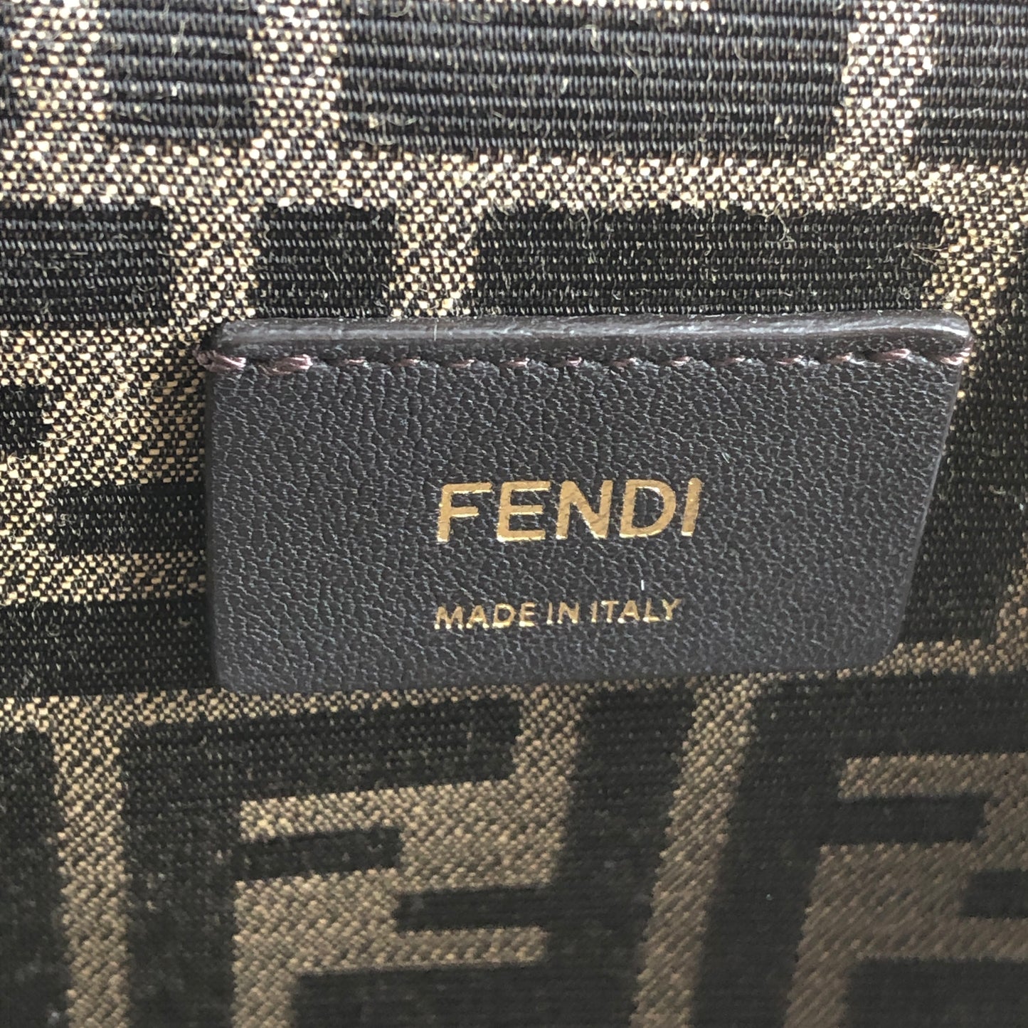 Fendi First Smooth Calfskin Clutch Crossbody Bag  Black