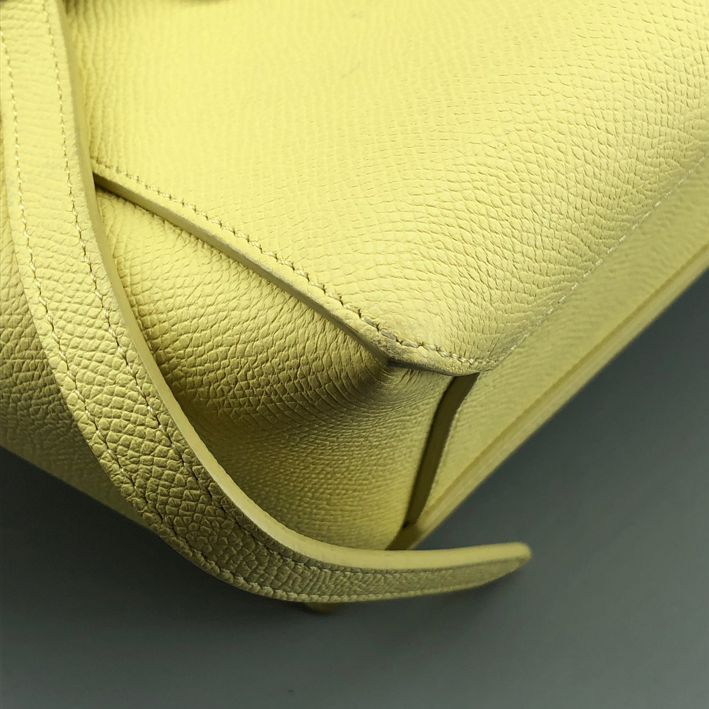 Celine Nano Belt Bag Leather Handbag Light Yellow