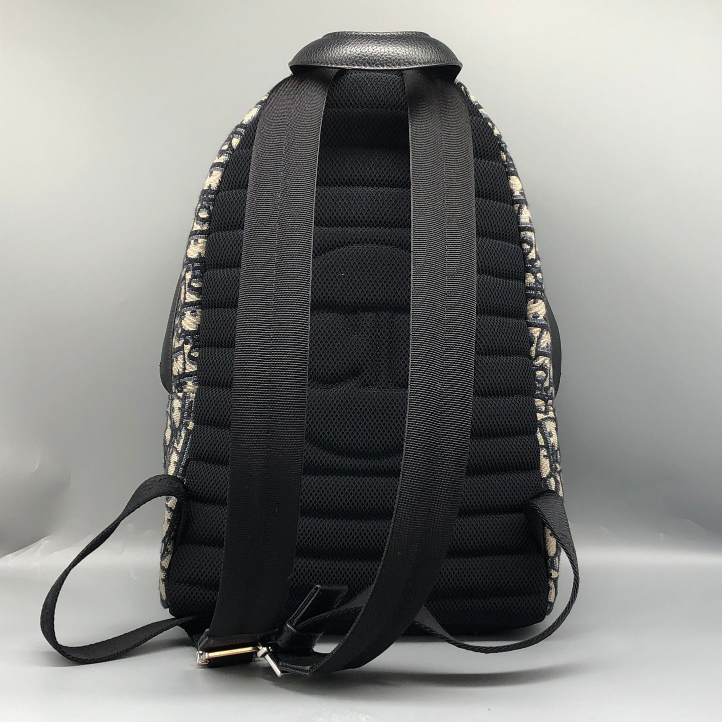 Christian Dior Oblique Galaxy Canvas Backpack Grey/Navy/Black