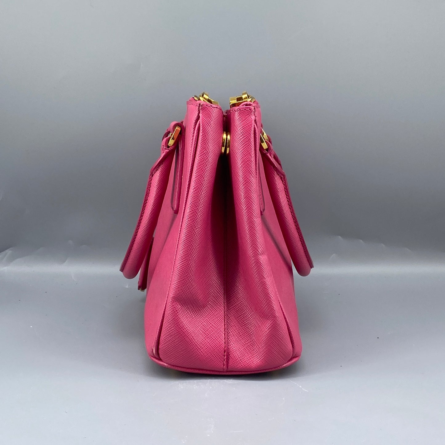 Prada Pink Saffiano Leather Galleria Handbag