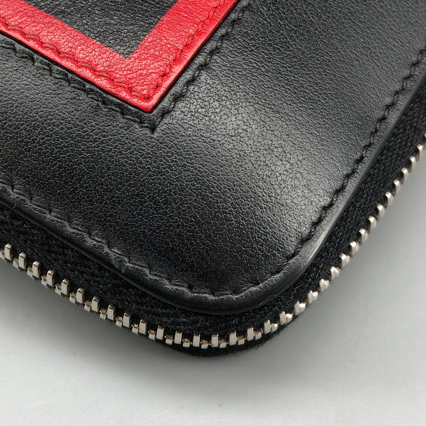 Fendi Logo Zip-Around Long Wallet Black
