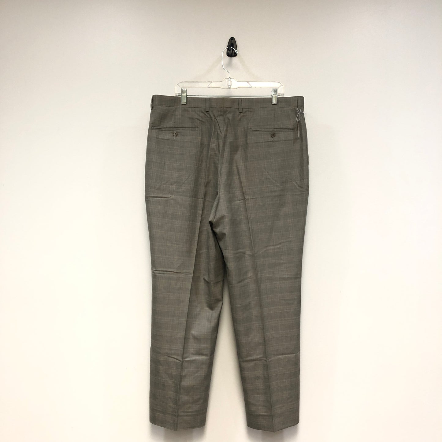 Giovanni Valentino Light Grey Wool Straight Leg Dress Trousers Size 40