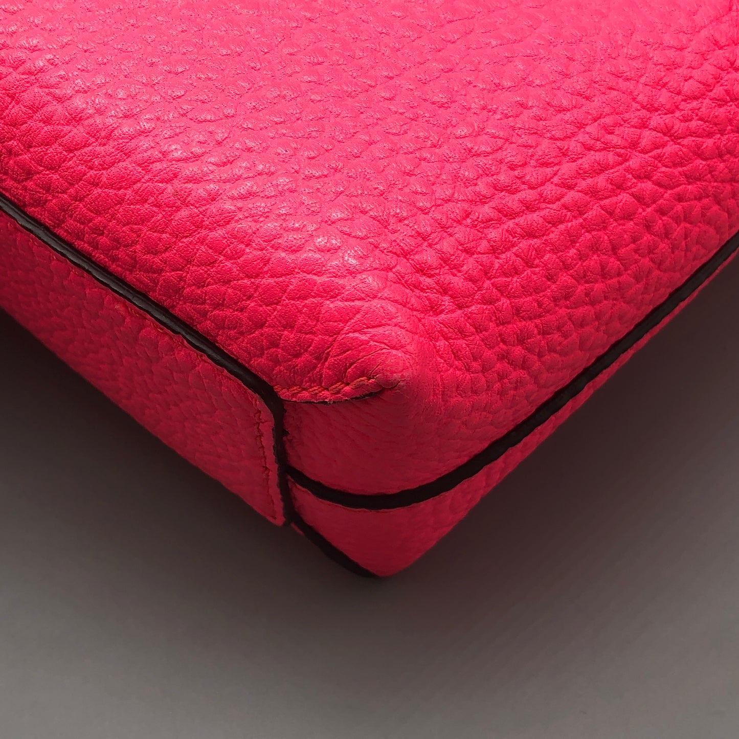 Burberry Pink Grained Leather Crossbody Bag