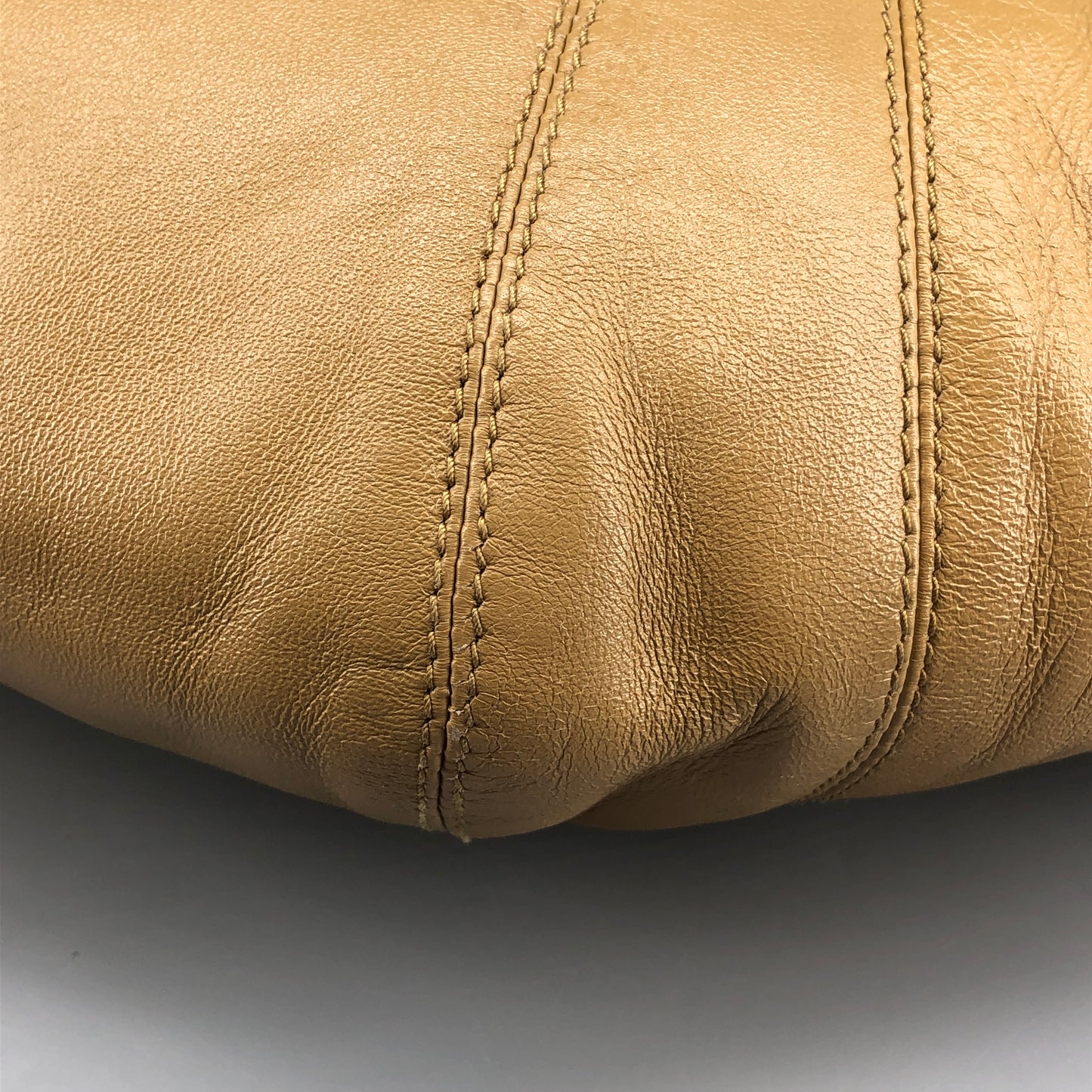 Lemaire Croissant Leather Shoulder Bag  Mustard Yellow