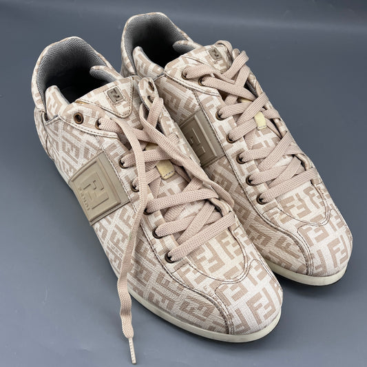Fendi Beige Women Sneaker Shoes Size 37