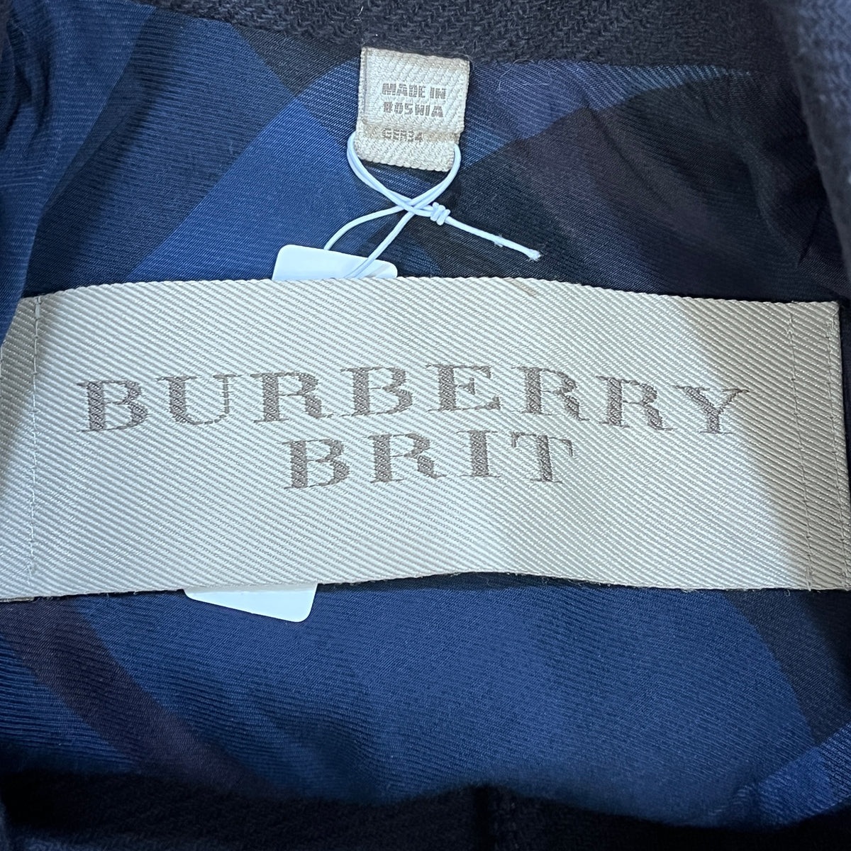 Burberry Navy Blue Military Trench Coat US size 4