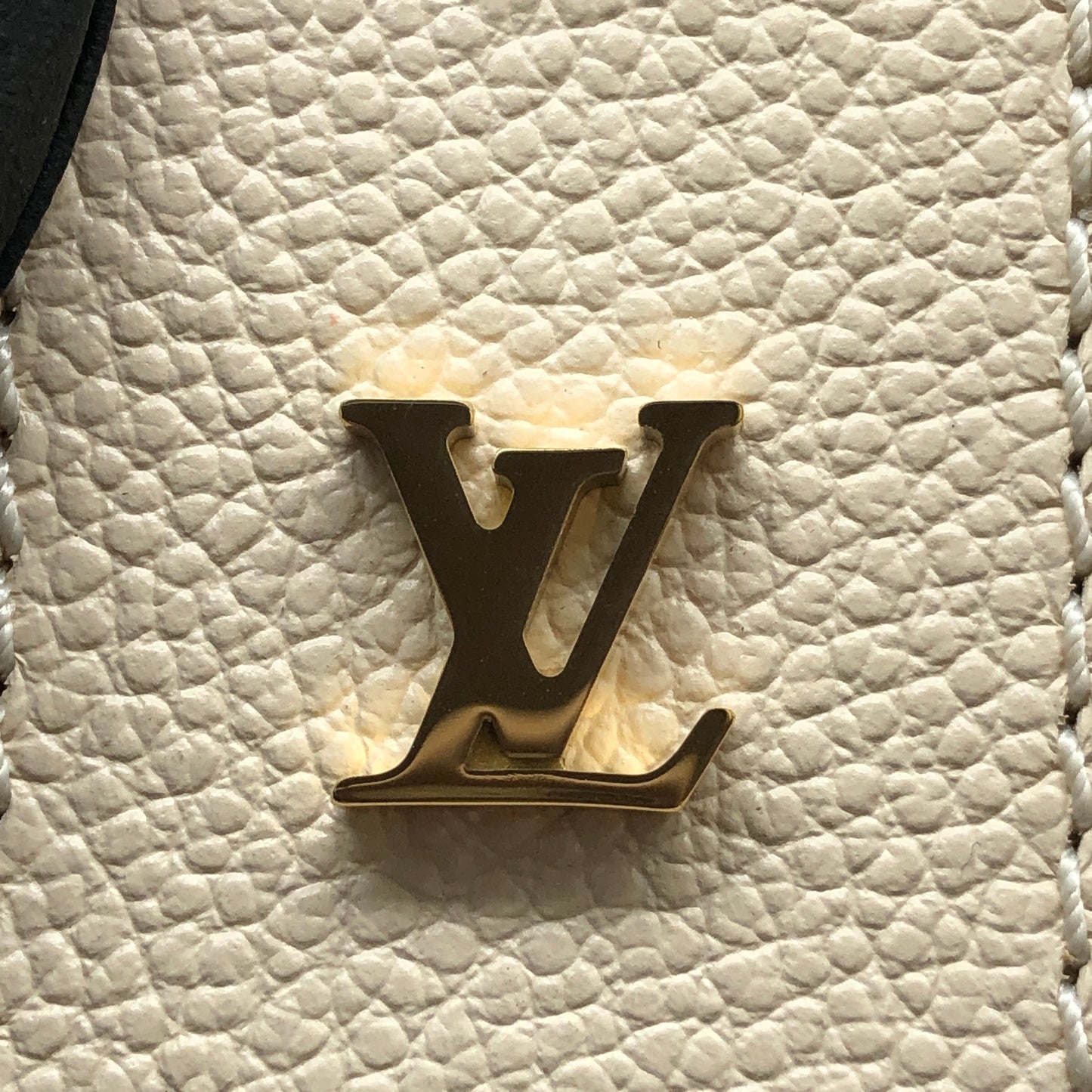 Louis Vuitton Carryall PM Monogram Empreinte Shoulder Bag Cream