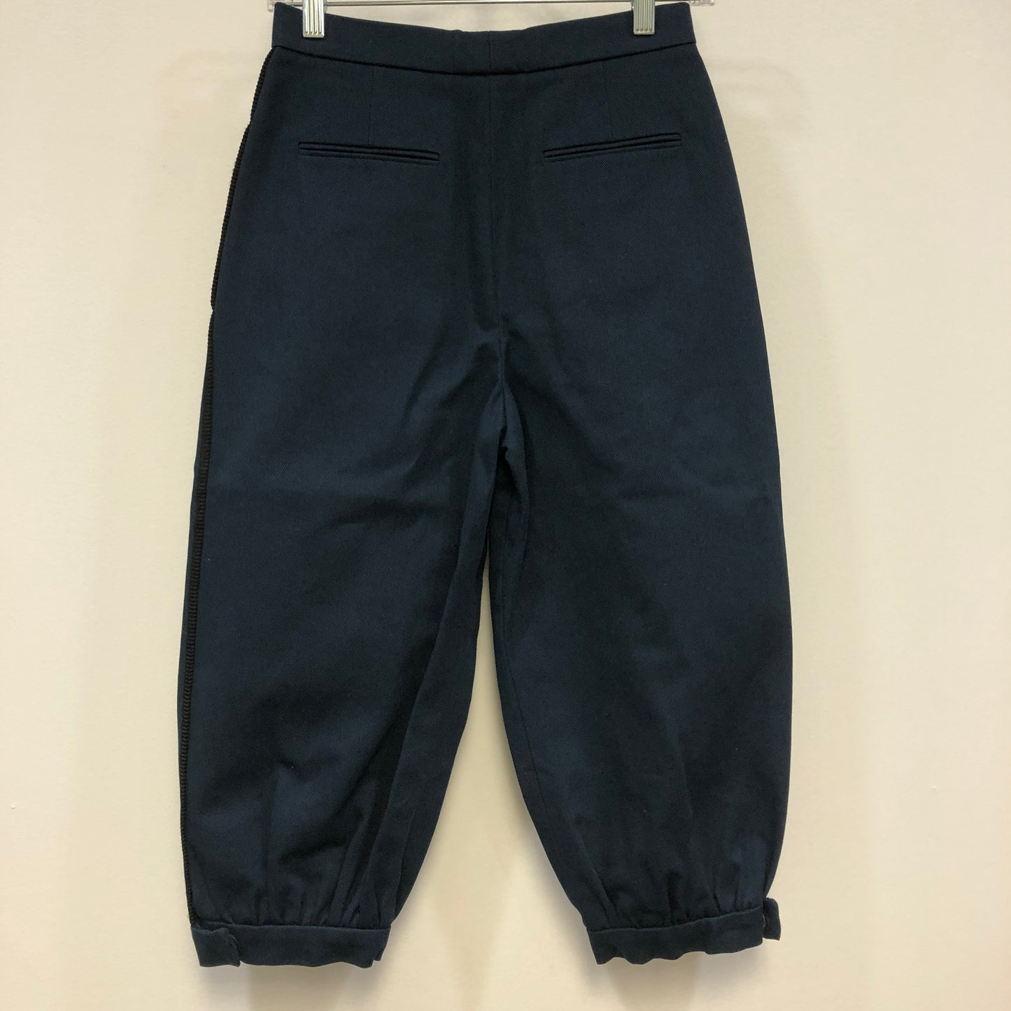 Fendi Navy Blue Balloon Cropped Trousers size 38