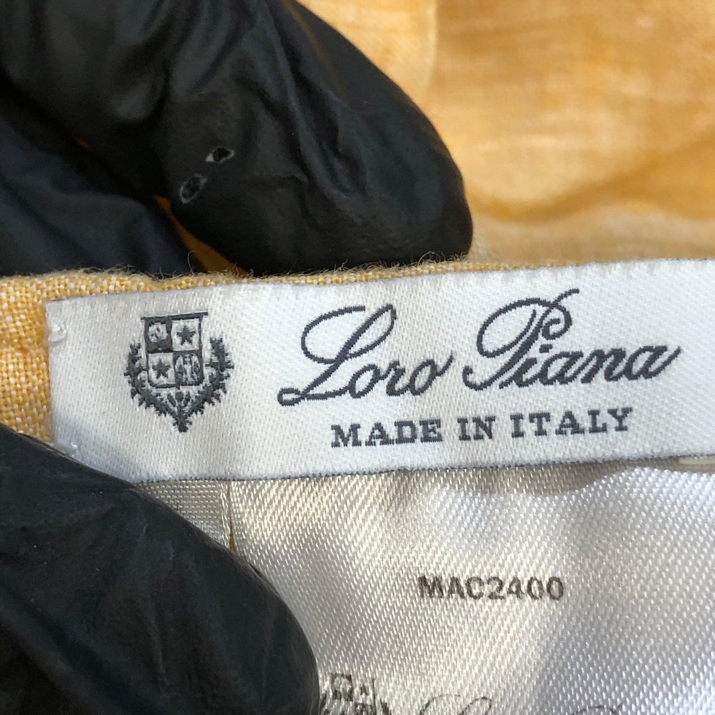 Loro Piana Butter Yellow Linen Shorts Size 44