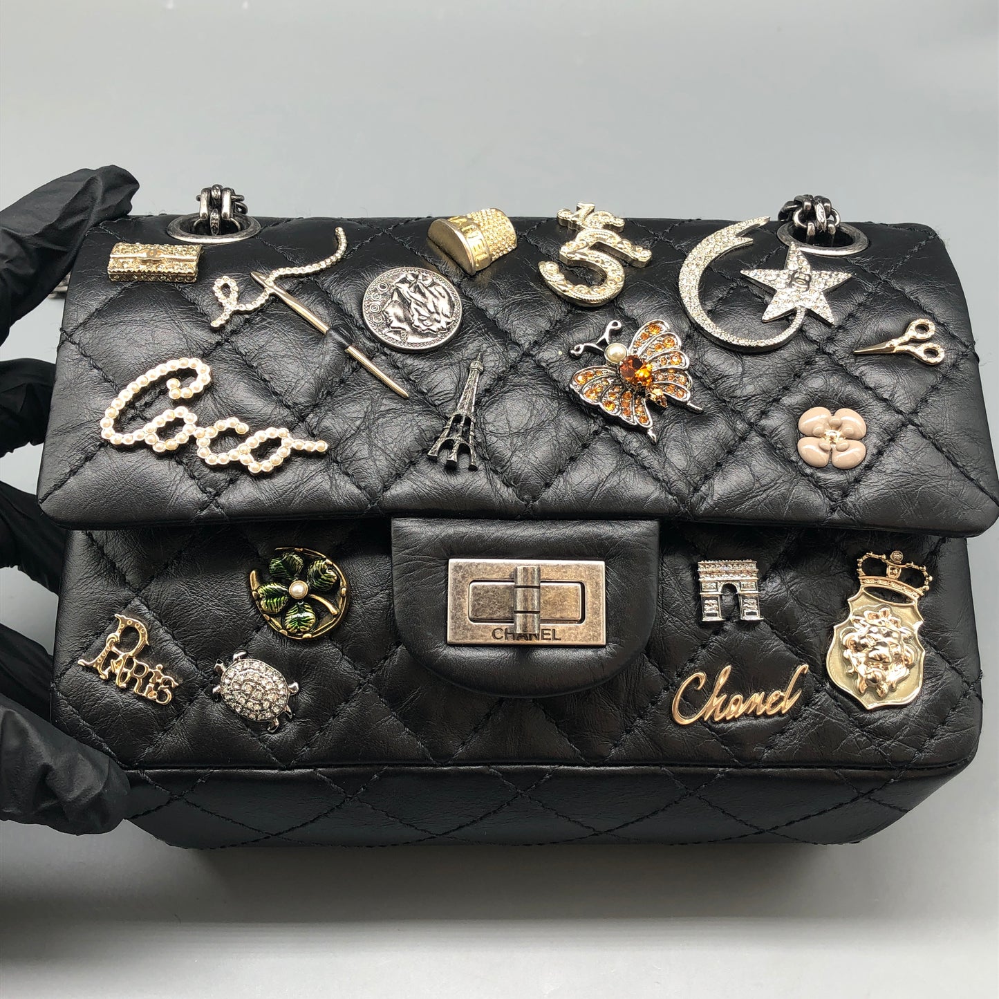 Chanel Lucky Charms Reissue 2.55 Flap Bag Black