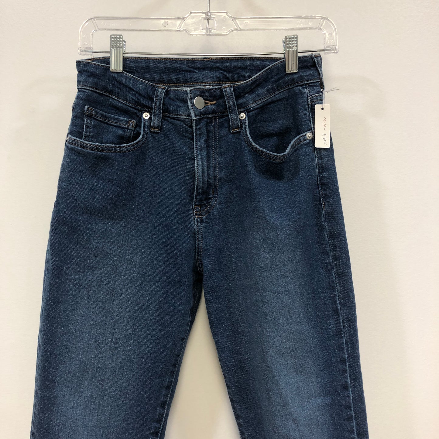 Muji Slim Fit Blue Denim Ankle Jeans