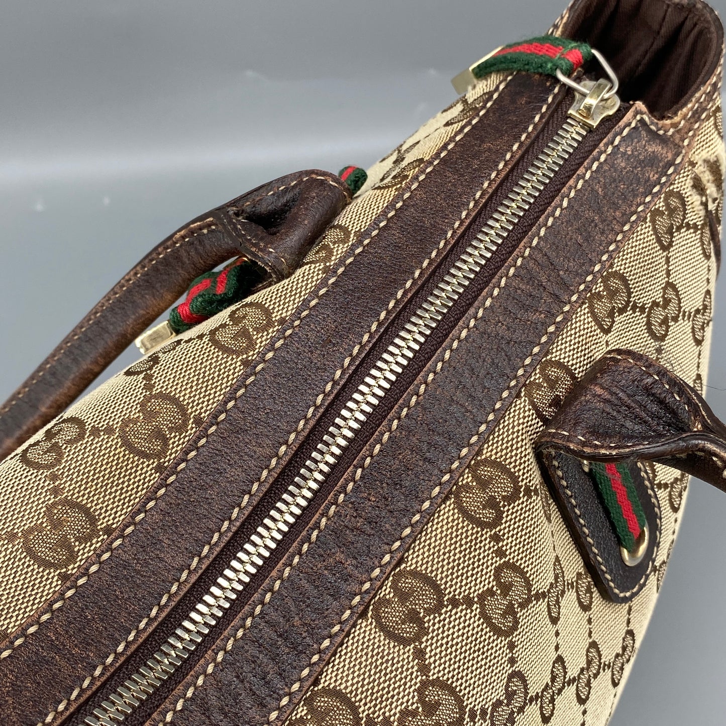 Gucci GG Canvas Handbag Beige/Brown