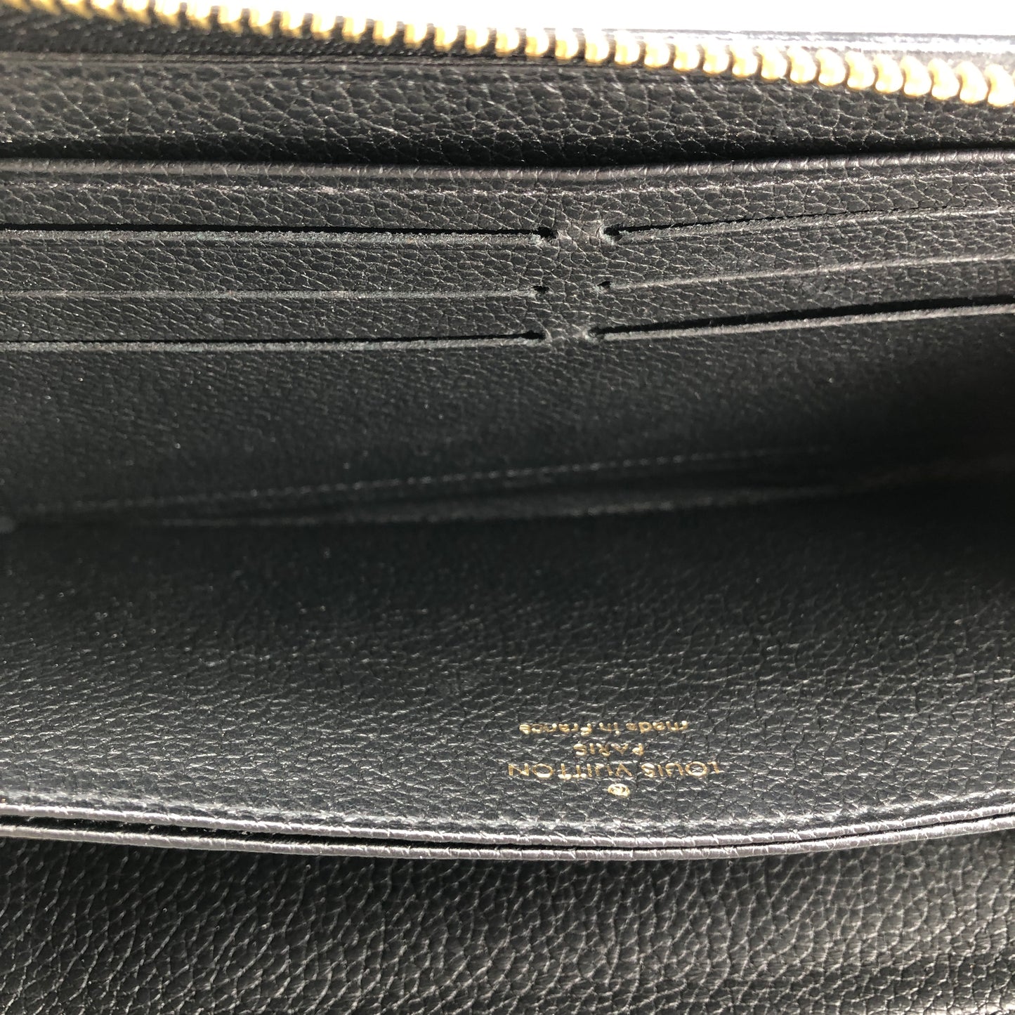 Louis Vuitton Black Monogram Empreinte Zippy Wallet