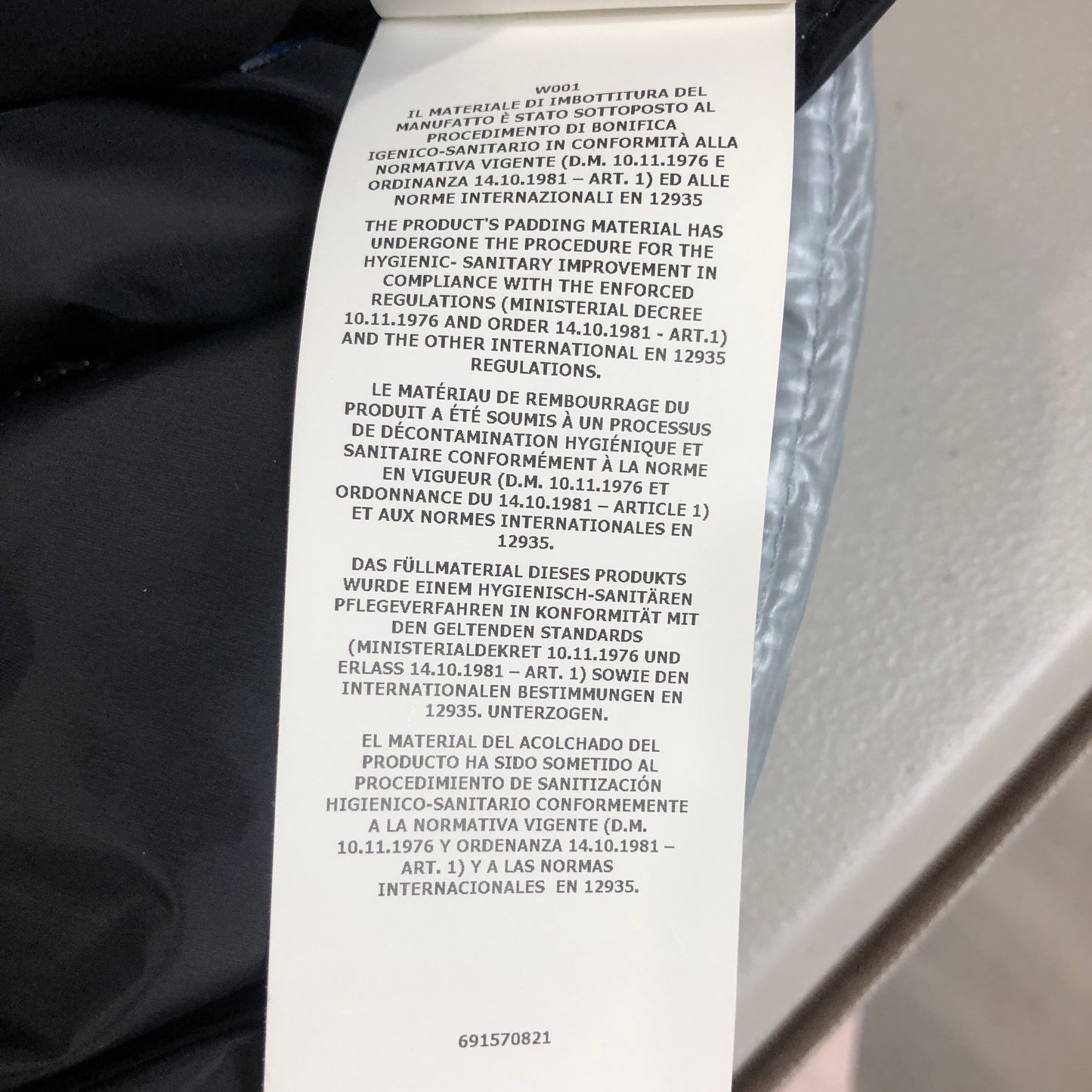 Stone Island Light Blue Pertex Down Parka Size S