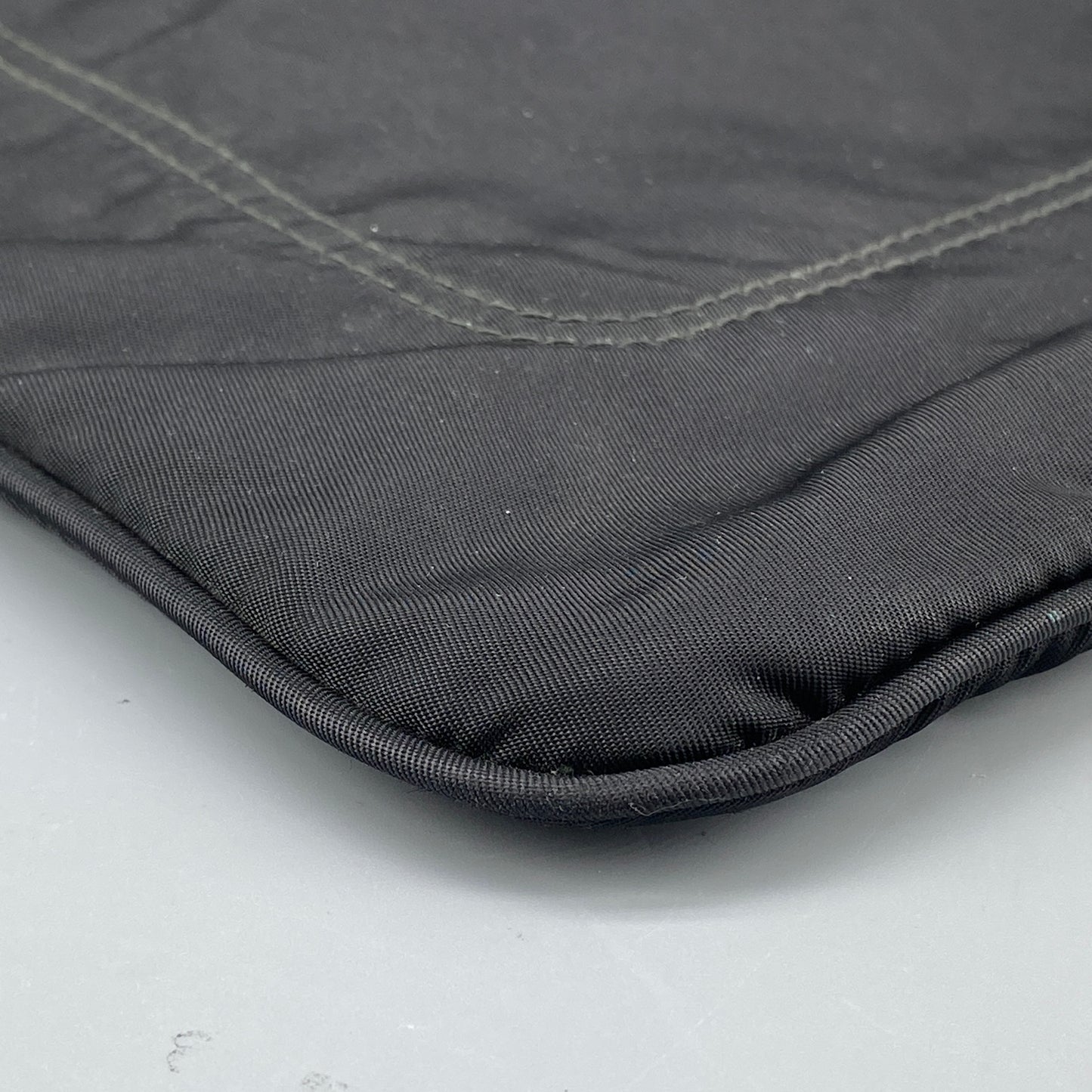 Prada Black Nylon Triangle Logo Crossbody Bag