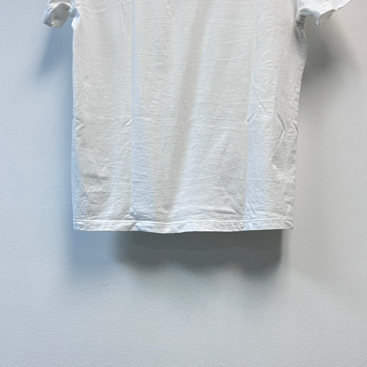 Valentino White Short Sleeve T-shirt VLTN Front Logo Print Size XS