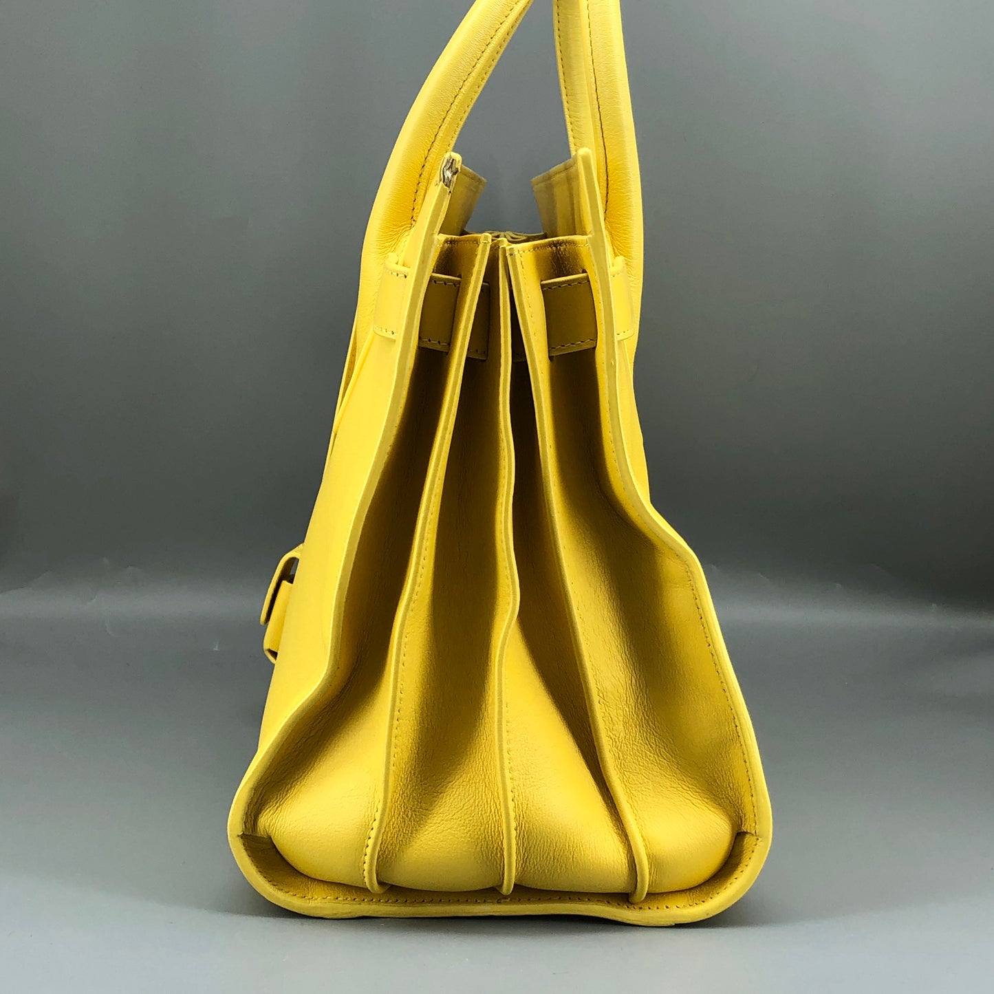 Saint Laurent Sac De Jour Yellow Leather Tote Bag