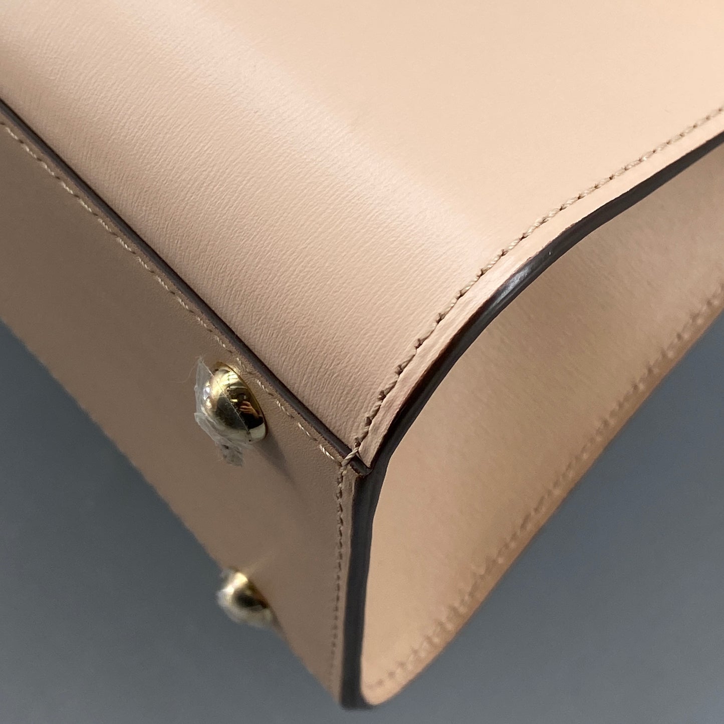 Delvaux Brilliant Nude Smooth Leather Top Handle Bag