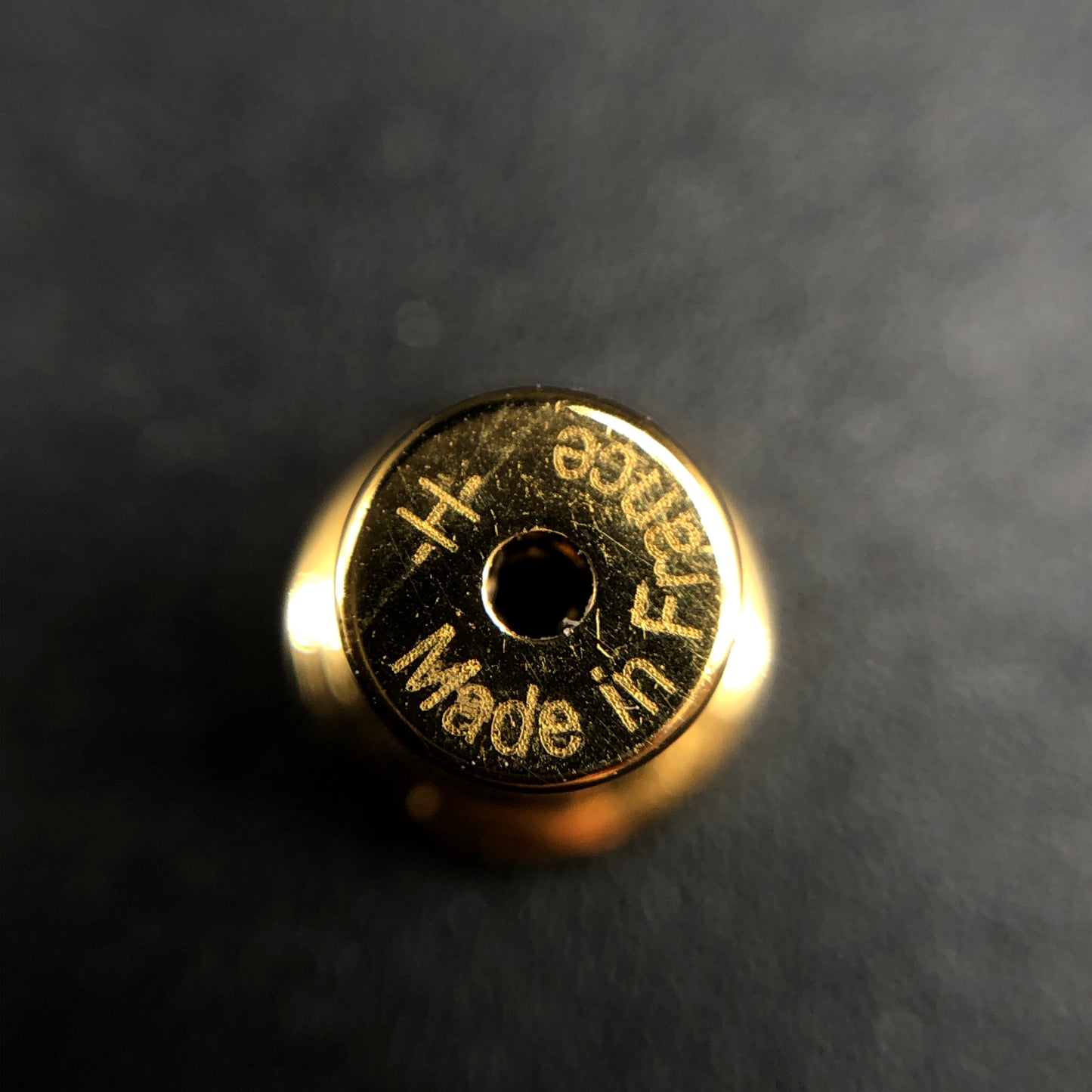 Hermes Etoupe H Enamel Stud Earrings