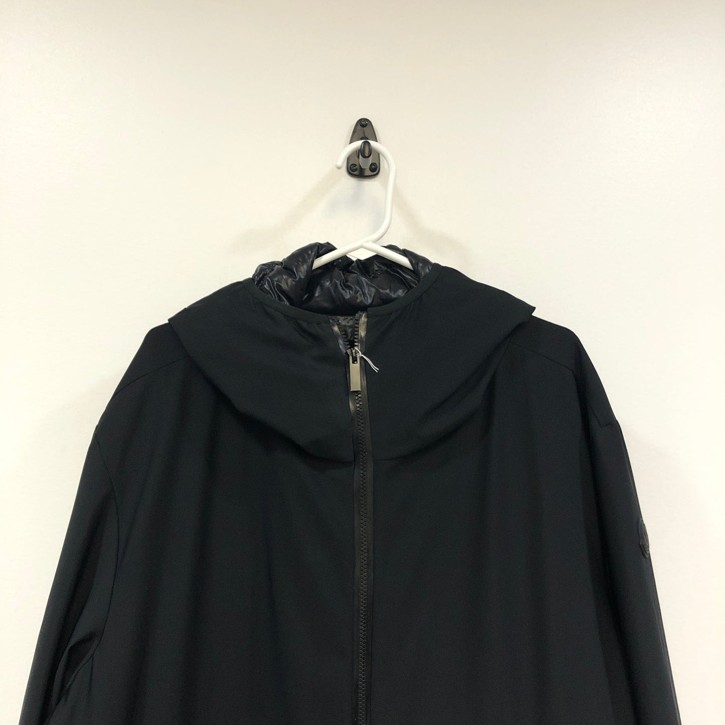 Moncler Black Hooded Jacket Size 7