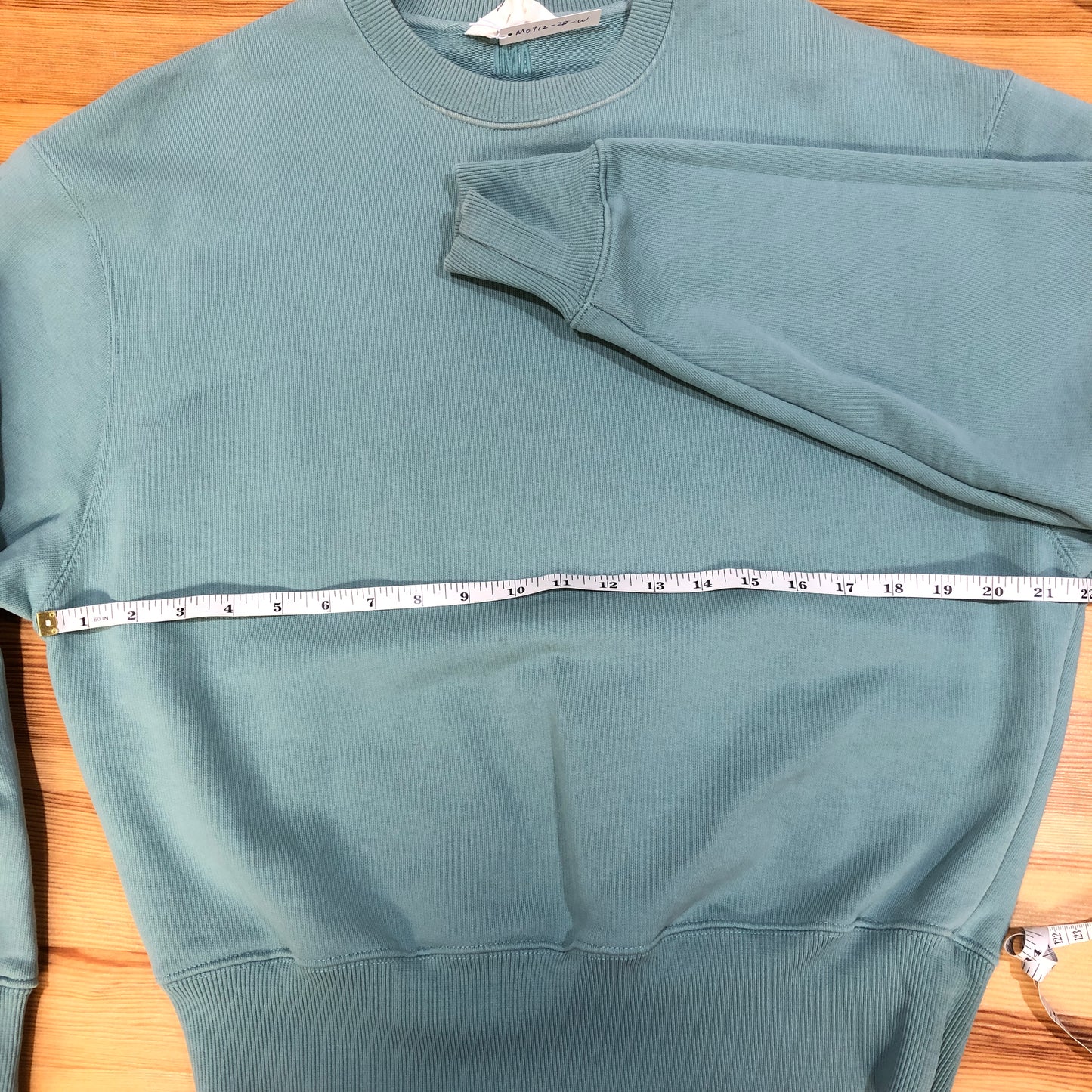 Ami Mint Green Crew Neck Long Sleeve Sweatshirt Size M