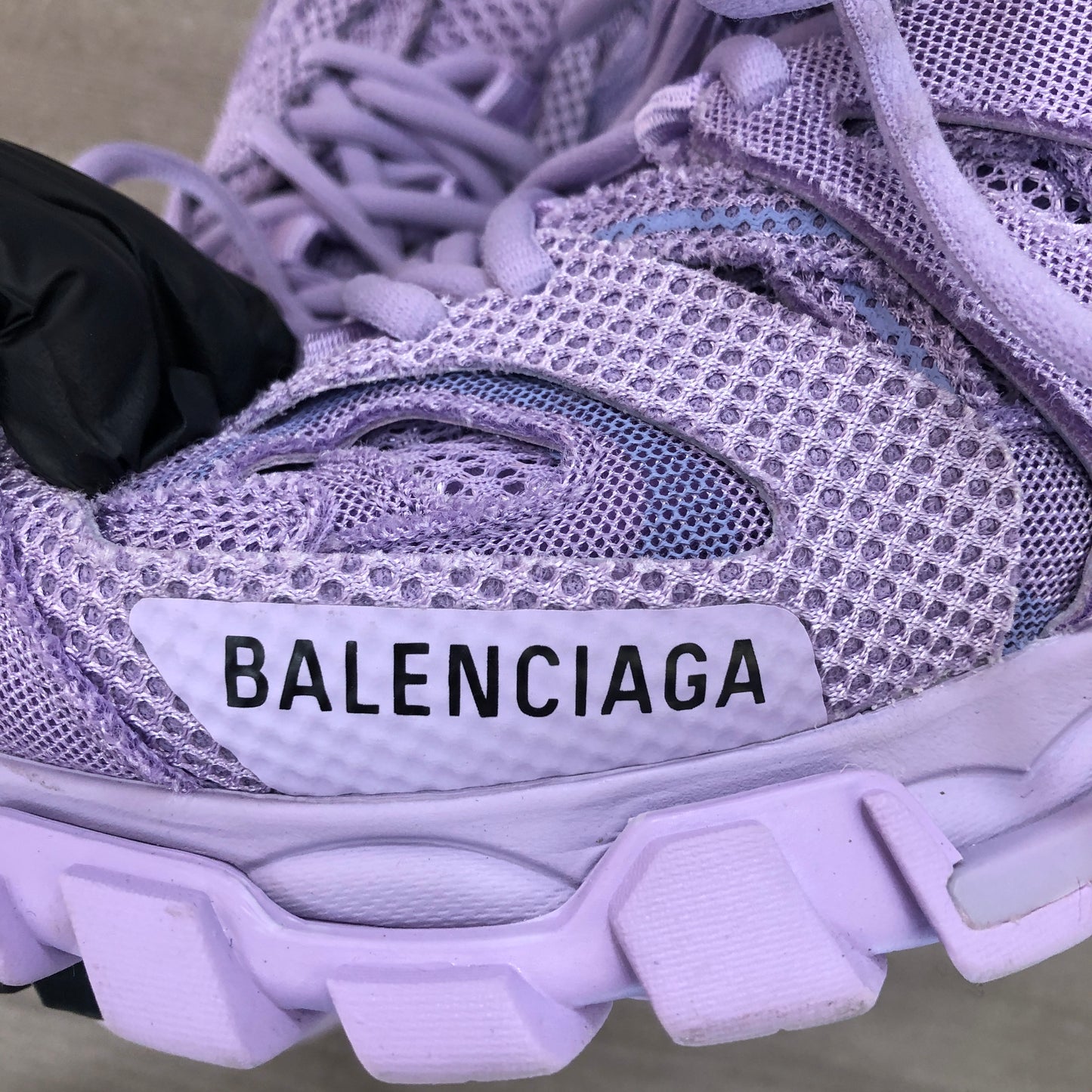 Balenciaga Women's Triple S Mesh Chunky Trainer Sneakers Size 36 Lavender Purple