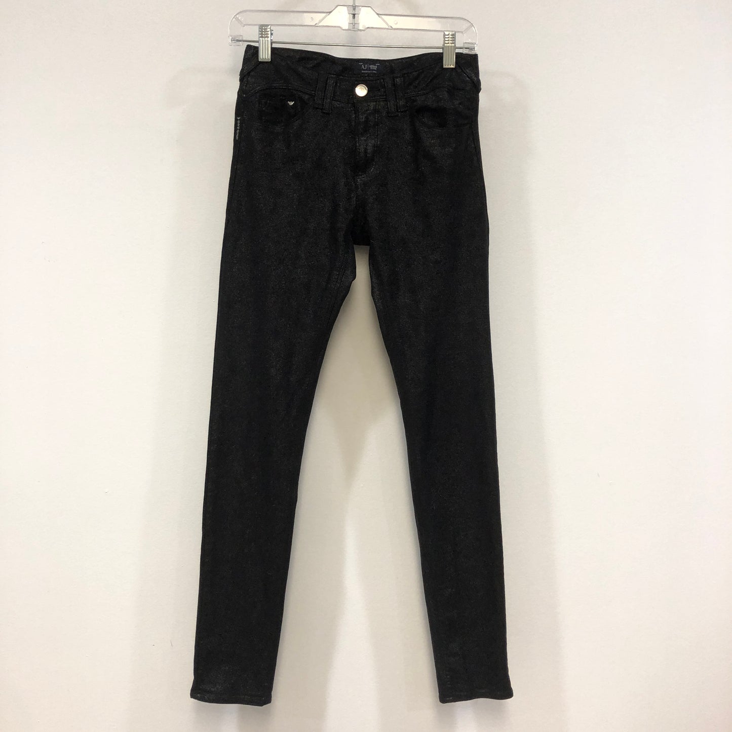Armani Jeans Black Slim Skinny Denim Jeans Size 26