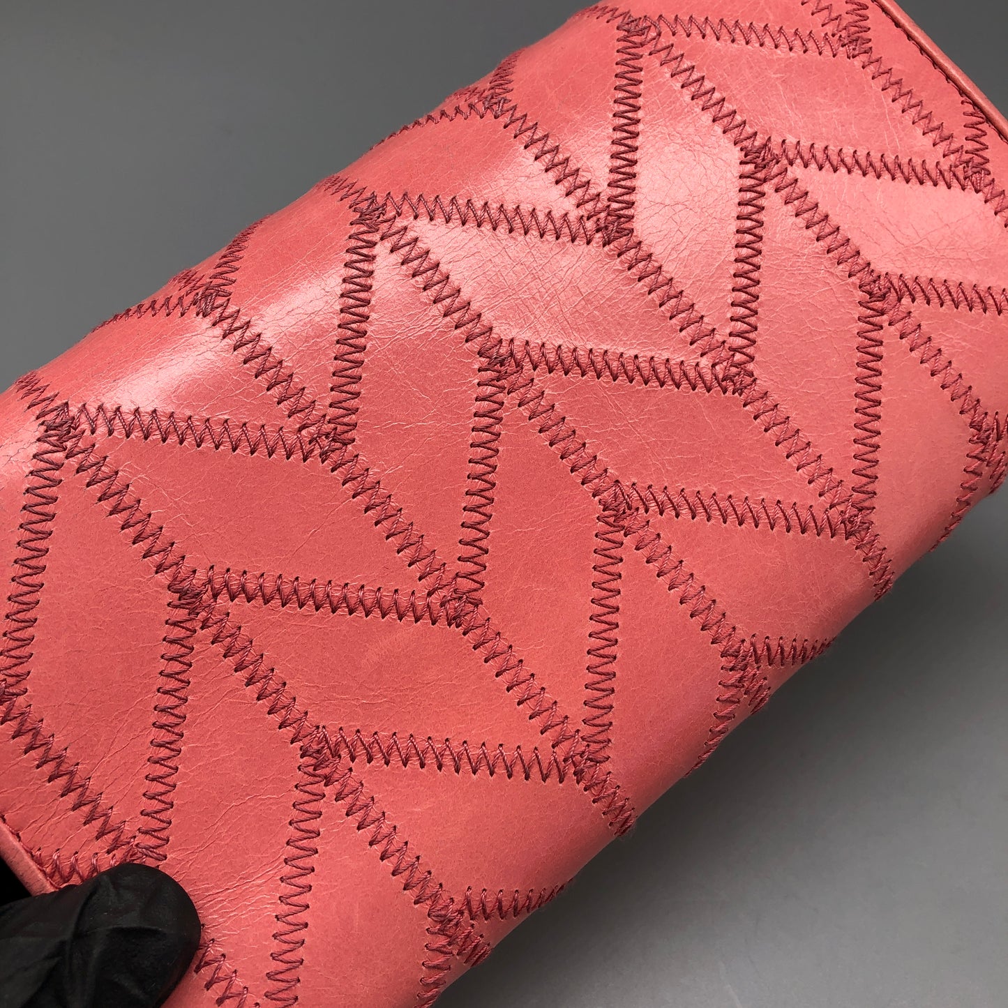 Miu Miu Pink Quilted Leather Chain Wallet / Crossbody Bag