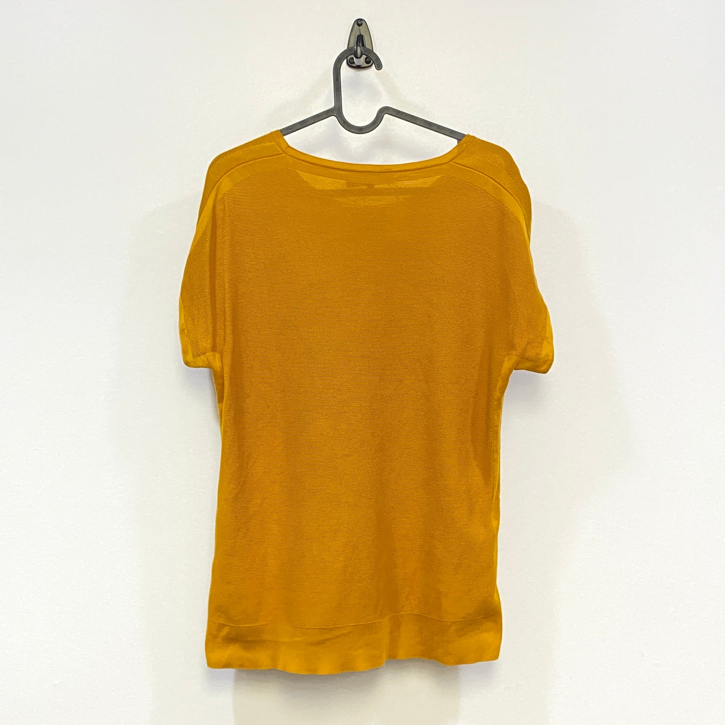 Loro Piana Yellow P2P Short Sleeve Knit Top Size 44