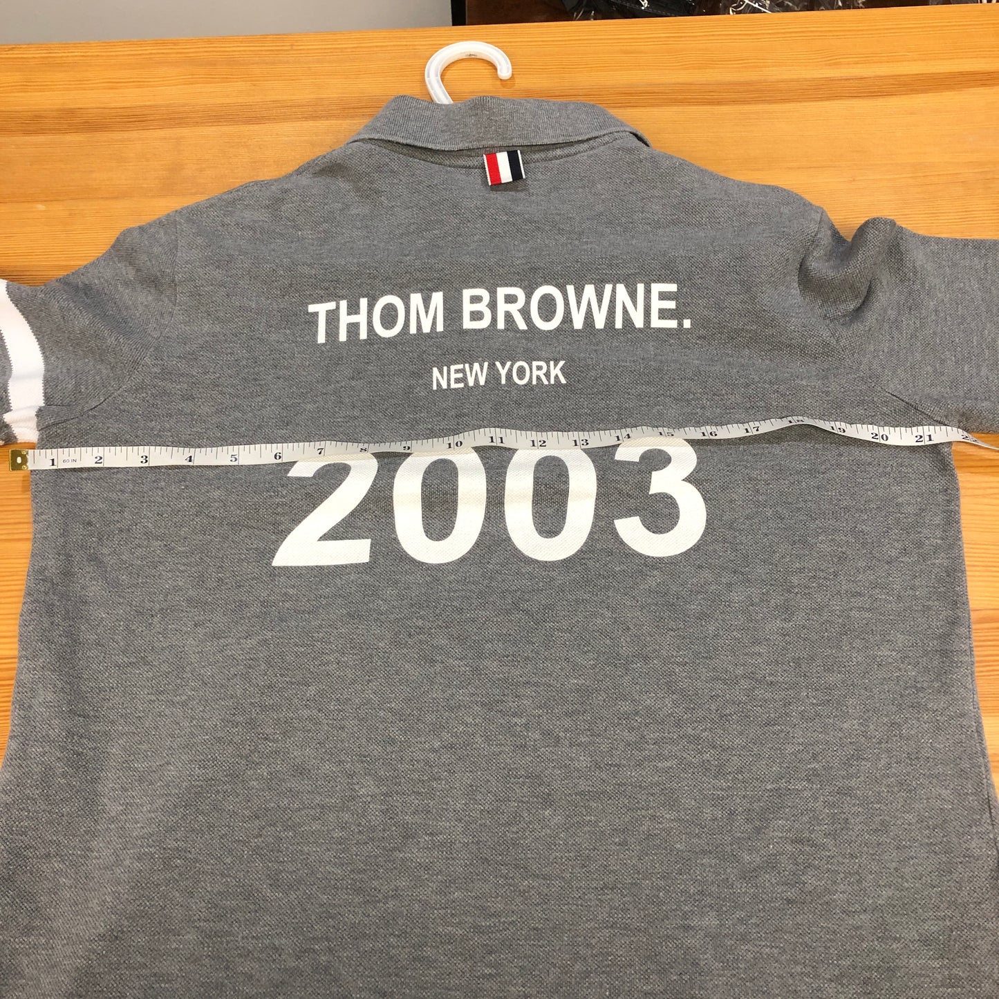 Thom Browne 4-Bar 2003 Long Sleeve Polo Shirt Size 44 Grey