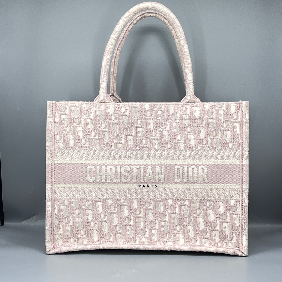 Christian Dior Oblique Medium Book Tote Rose Des Vents