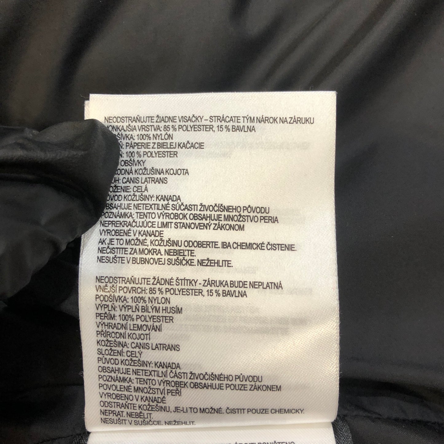 Canada Goose Long Down Parka Coat Size 2XS Black