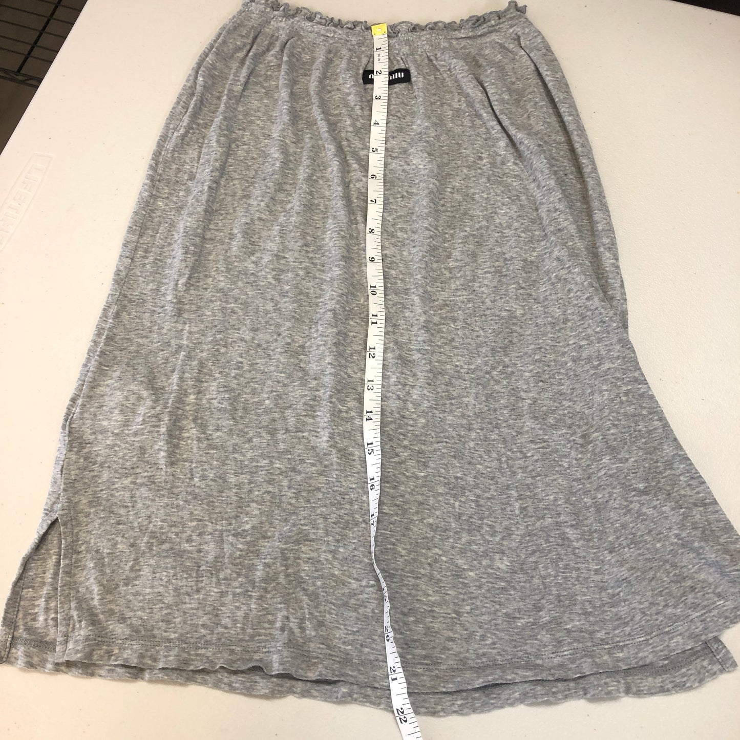 Miu Miu Grey Cotton Camisole & Midi Skirt Set Size XS