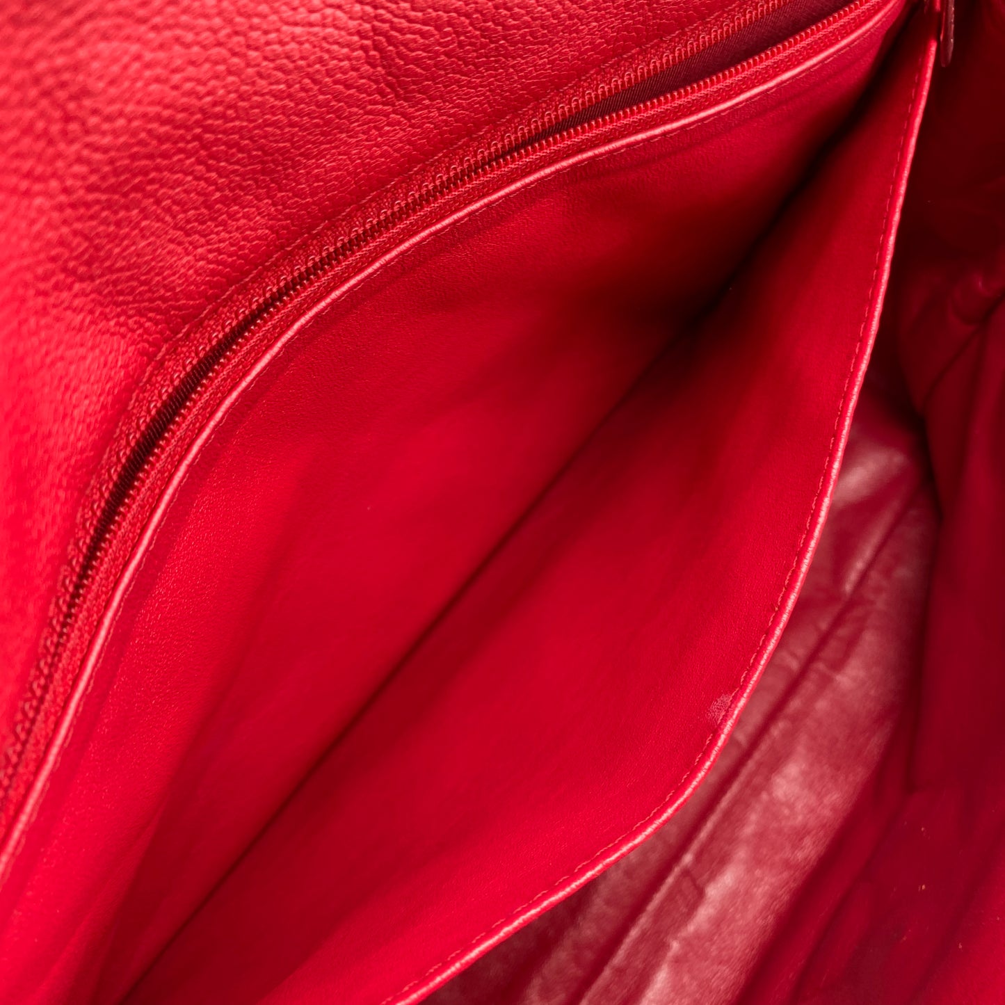 Chanel Classic Soft Red Quilted Leather Flap Shoulder Bag