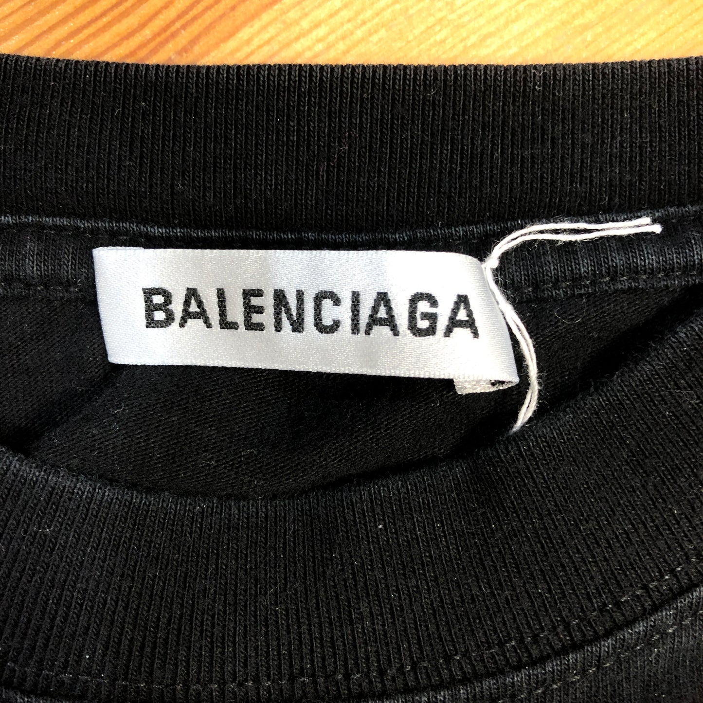 Balenciaga Black Logo Print T-Shirt Size S