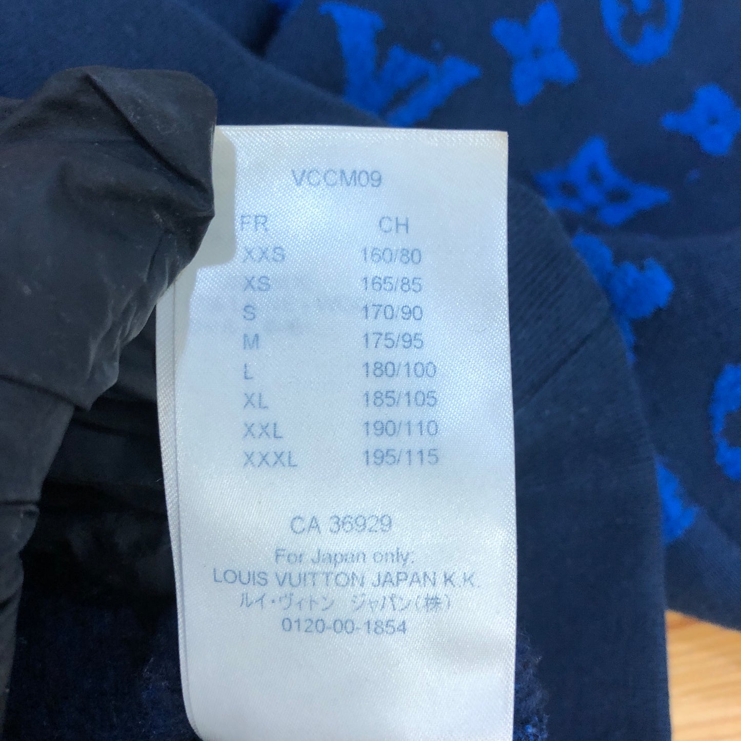 Louis Vuitton Monogram Crewneck Sweater Size M Black/Blue