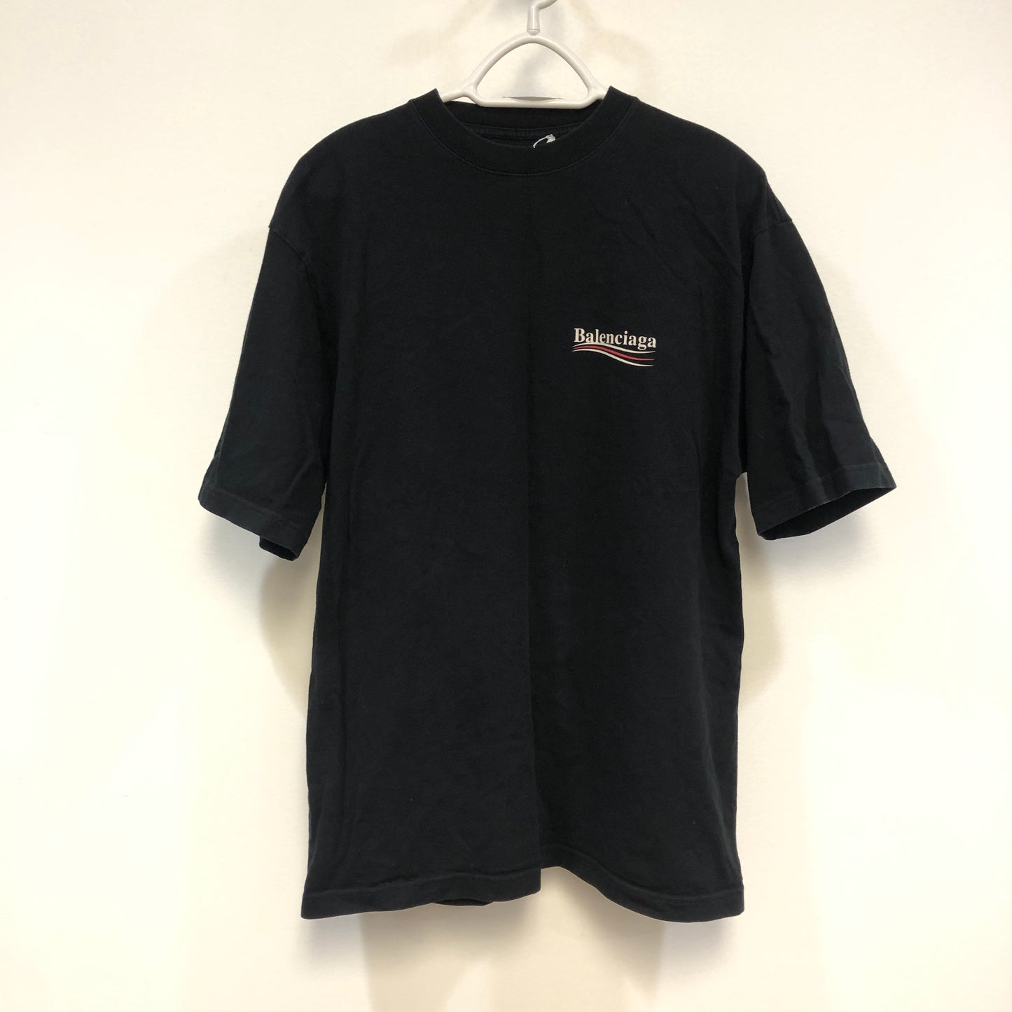 Balenciaga Black Logo Print T-Shirt Size S