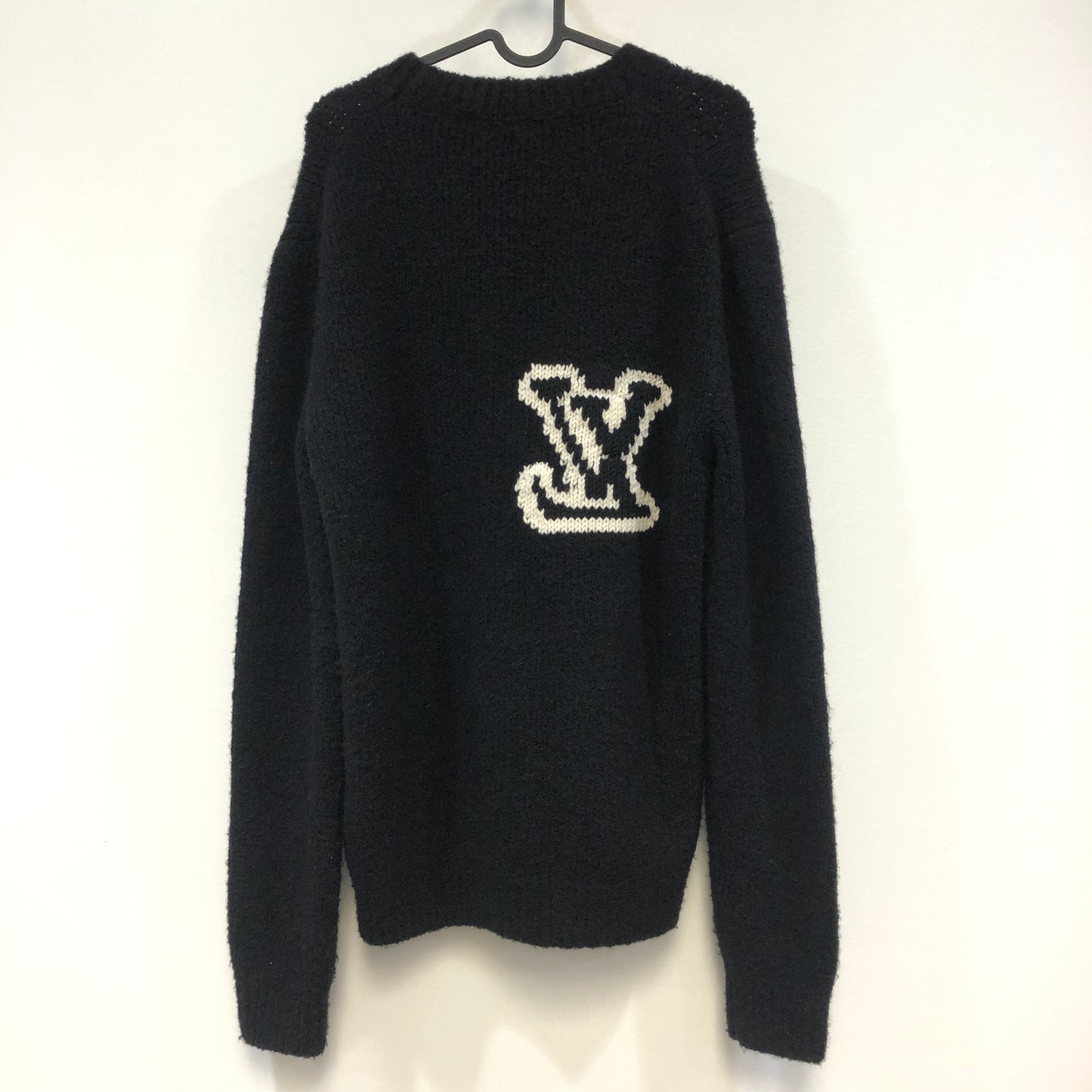 Louis Vuitton LV Logo Crewneck Sweater Size M Black