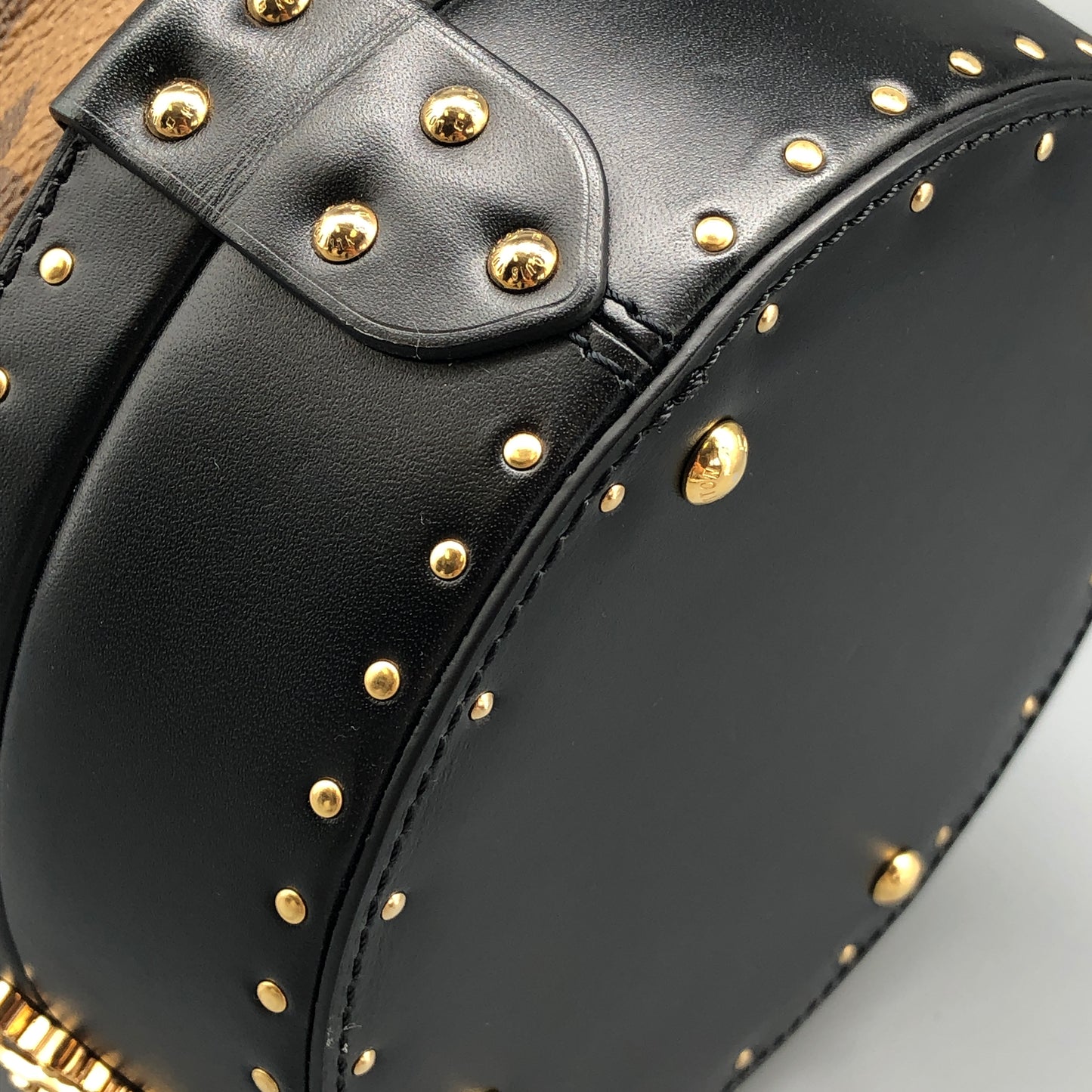 Louis Vuitton Monogram Petit Noé Trunk Bucket Bag Brown