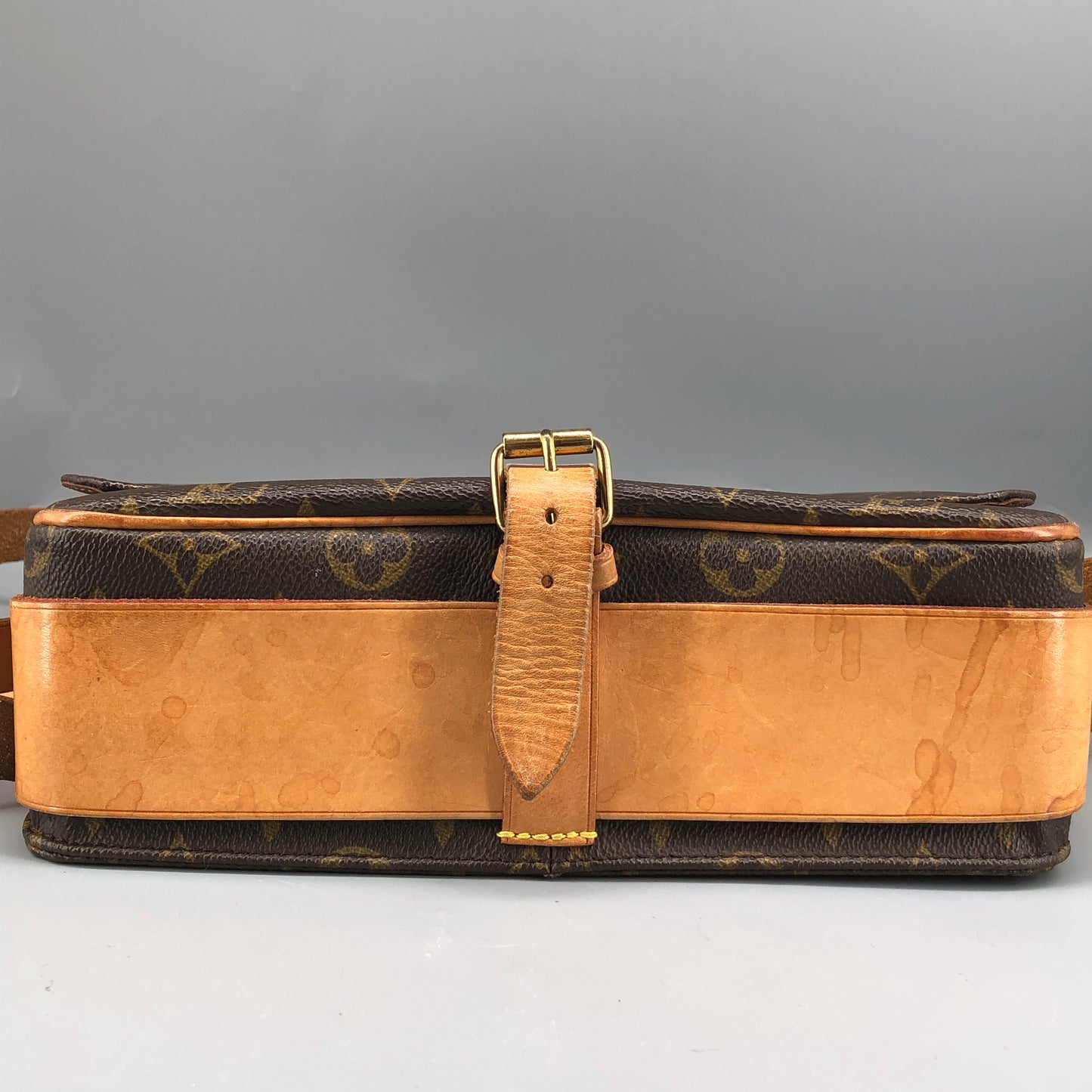 Louis Vuitton Monogram Cartouchiere GM Crossbody Bag Brown