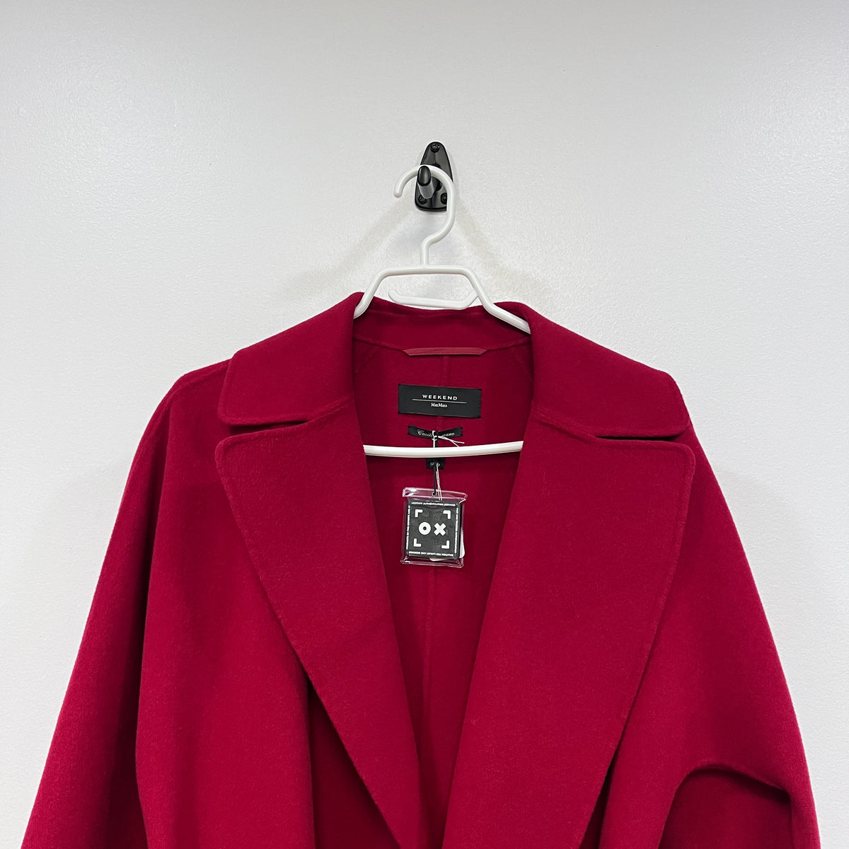 Weekend Max Mara Red Belted Wrap Coat US size 4