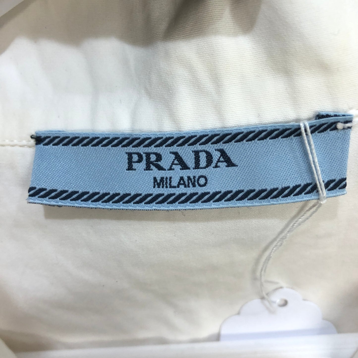 Prada Short-Sleeve Bowling Shirt Size 48 White