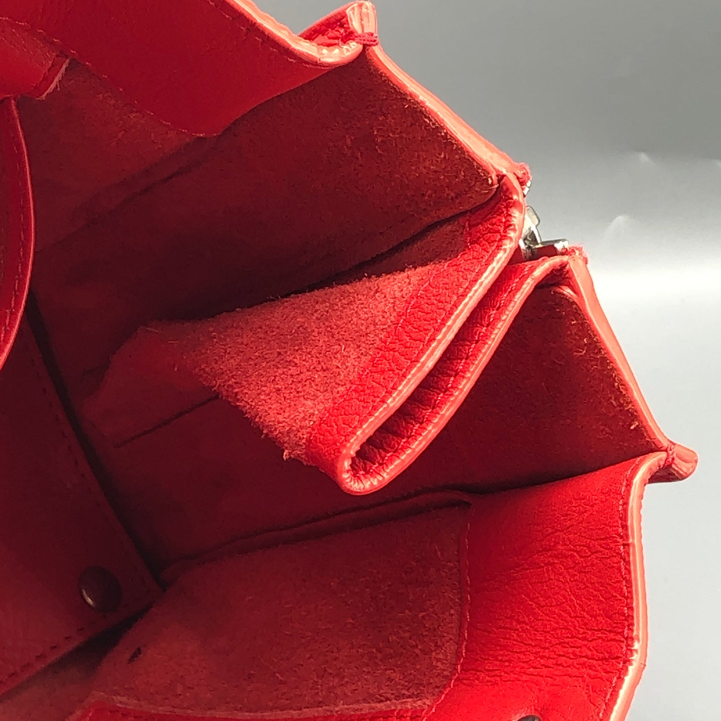 Balenciaga Mini City Lambskin Leather Handbag Red