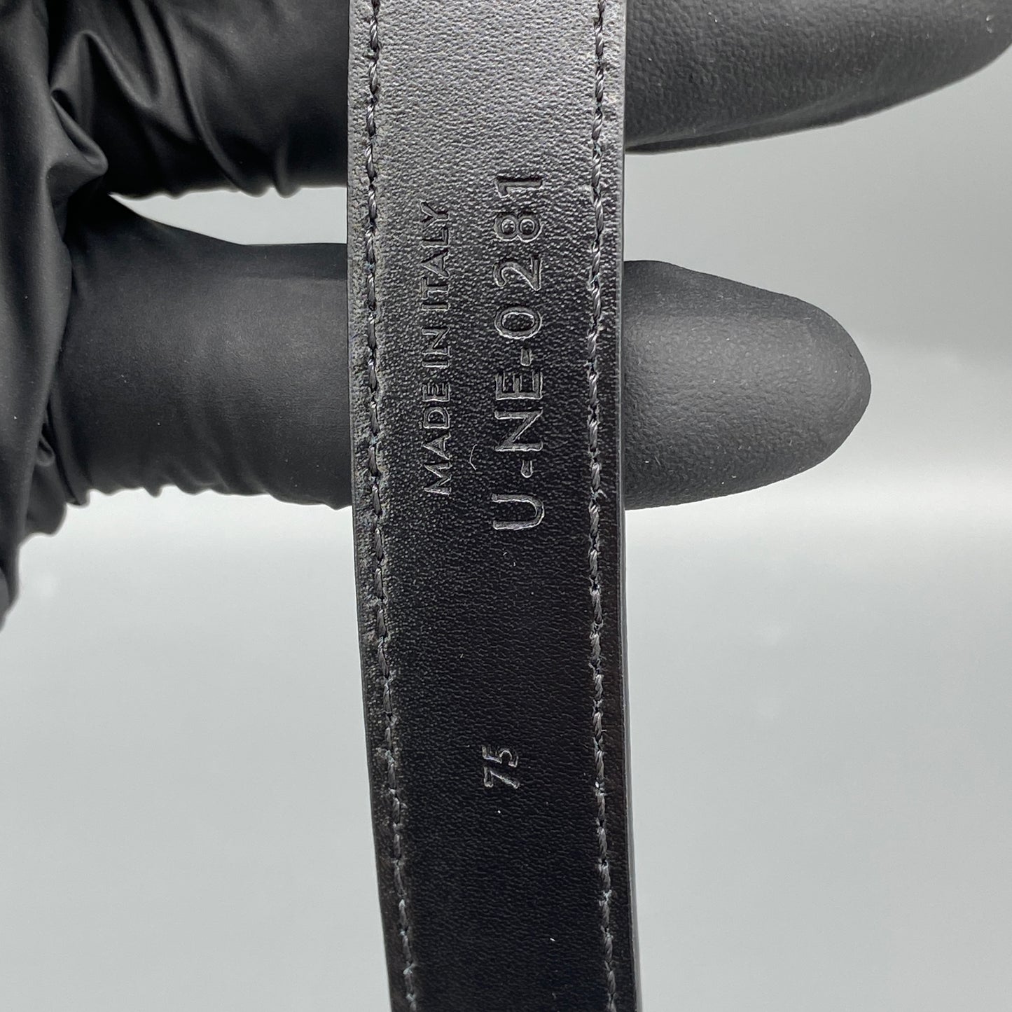 Celine Black Leather Belt 75cm