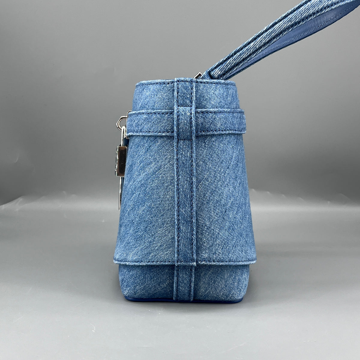 Givenchy Blue Denim Mini Bucket Shoulder Bag
