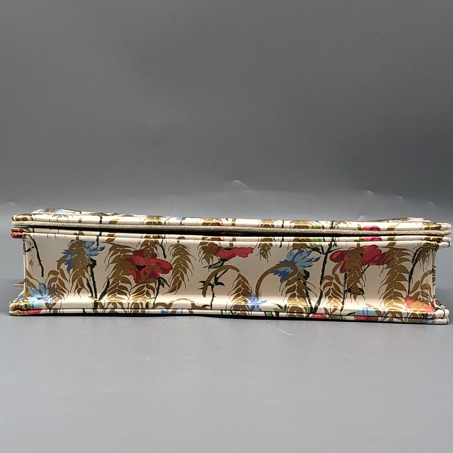 Christian Dior Floral Print Chain Clutch Cream/Multi