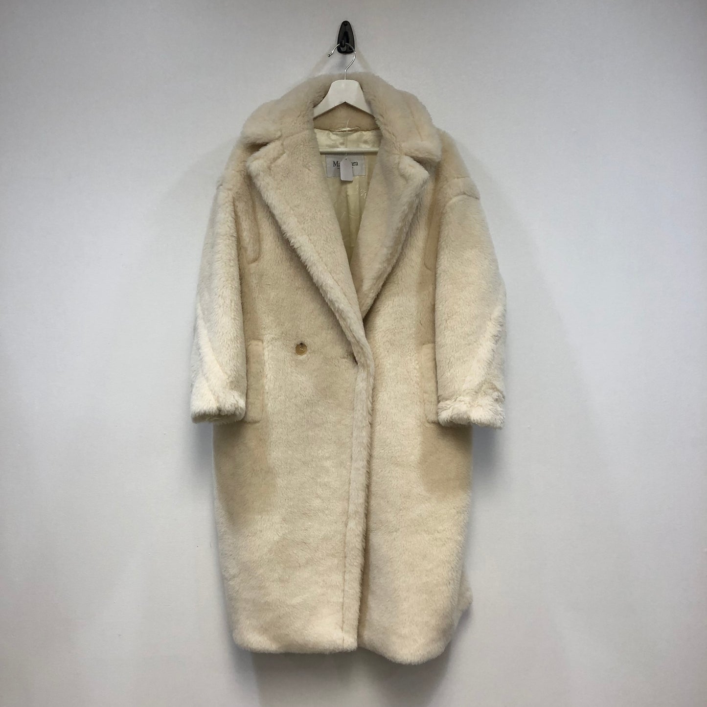 Max Mara Teddy Coat Size S Ivory