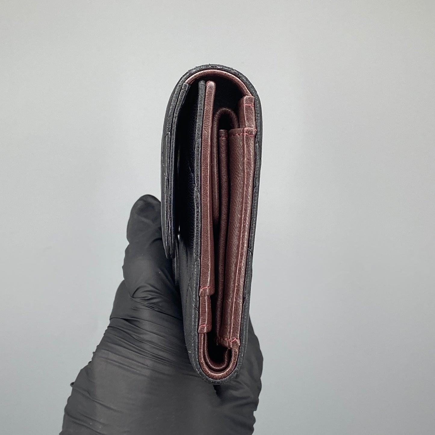 Chanel Black Quilted Lambskin Classic Flap Long Wallet