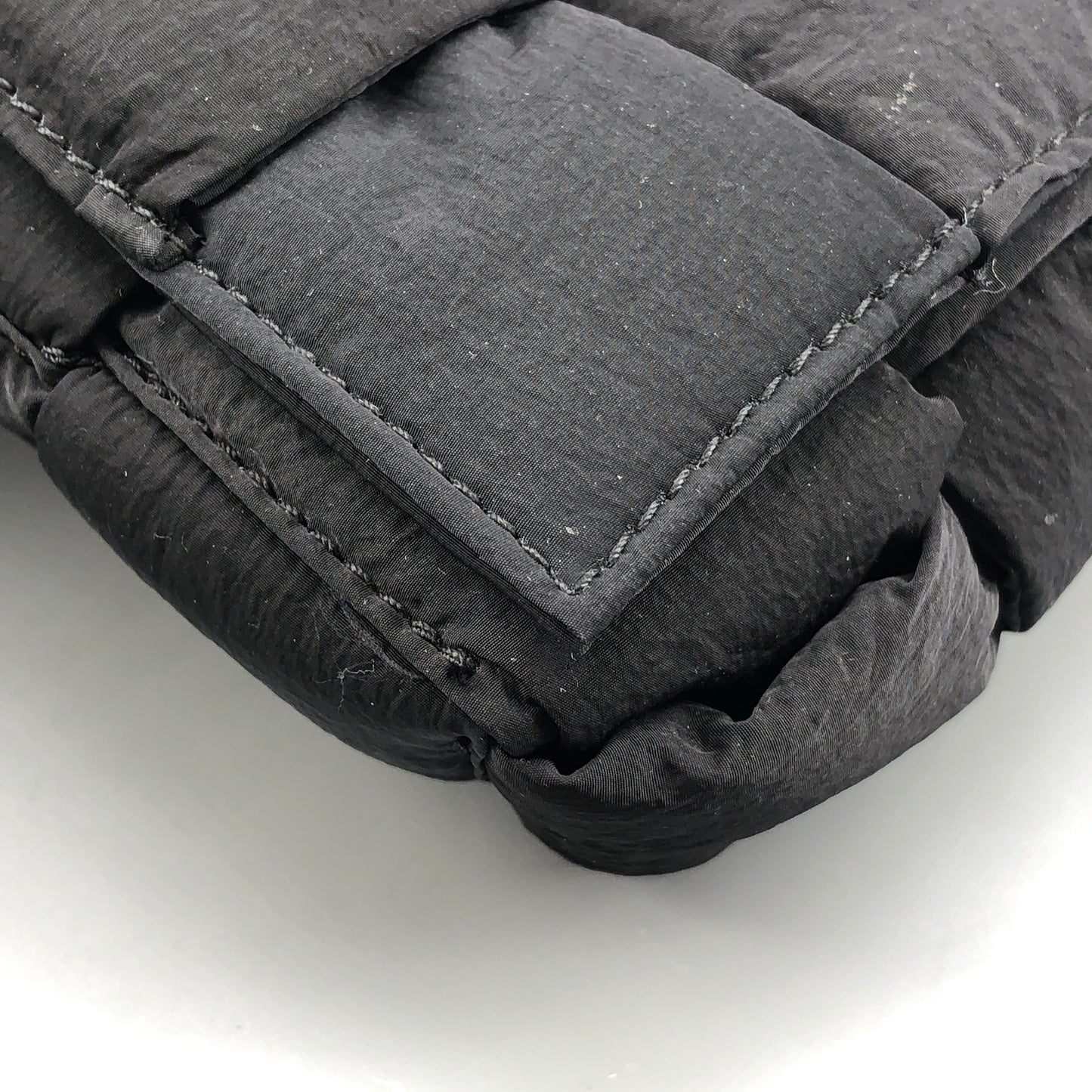 Bottega Veneta Intrecciato Padded Tech Cassette Mini Belt Bag Black